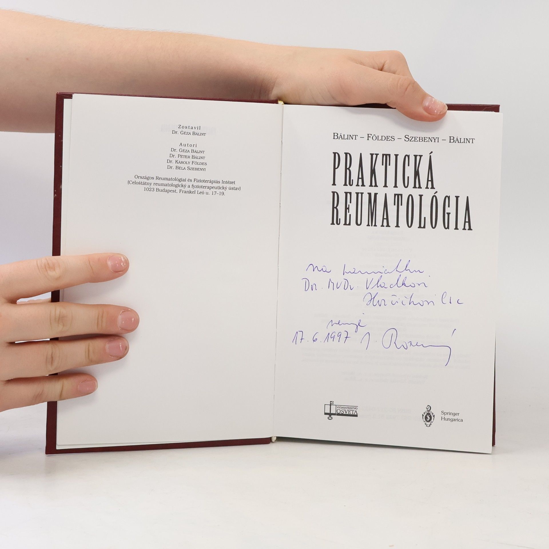 Various authors Praktická reumatológia