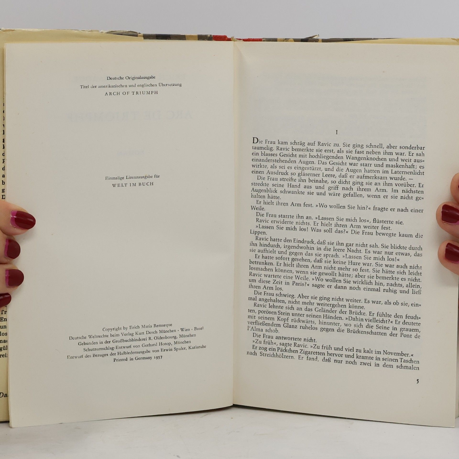 Erich Maria Remarque Arc de triomphe