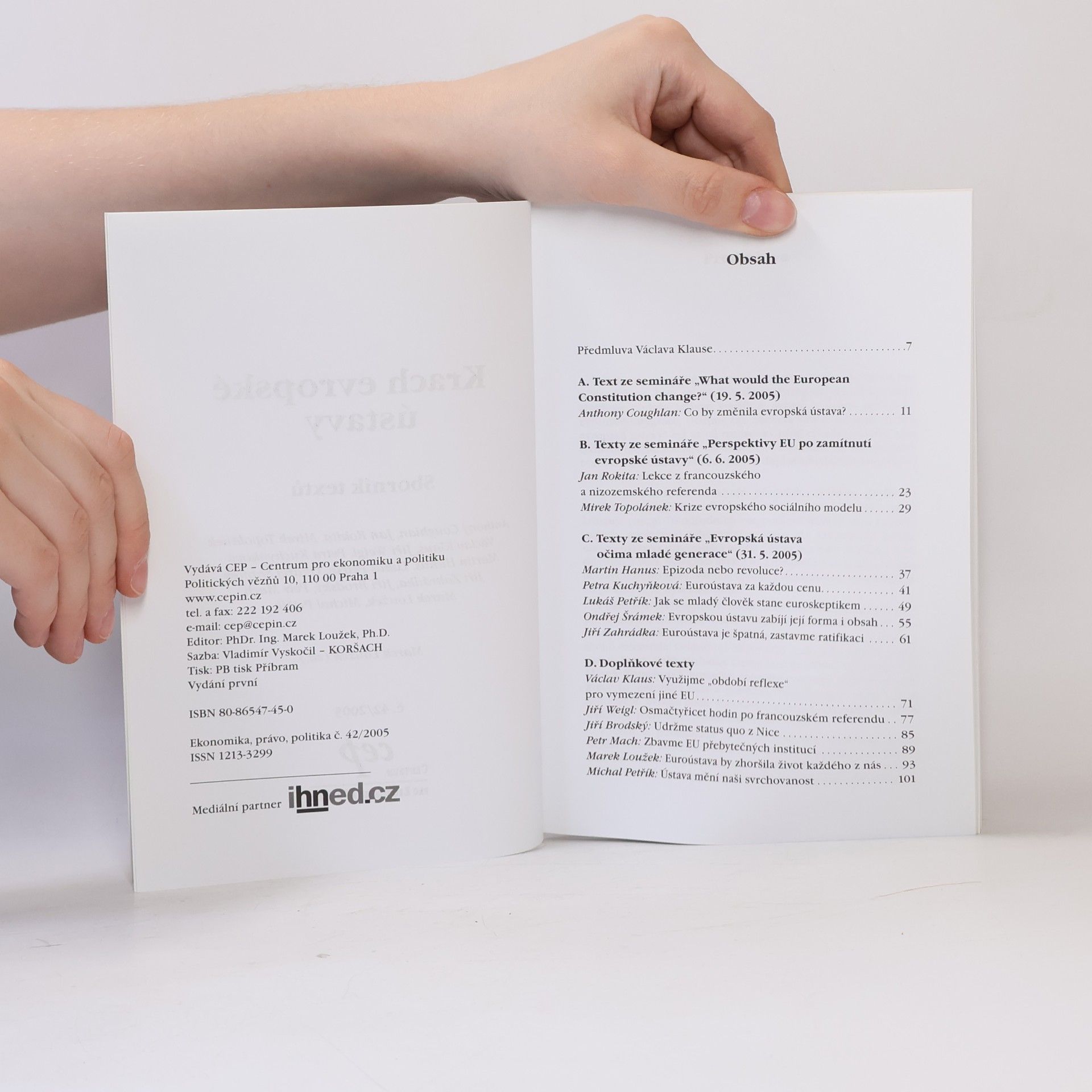 Autorenkollektiv Krach evropské ústavy