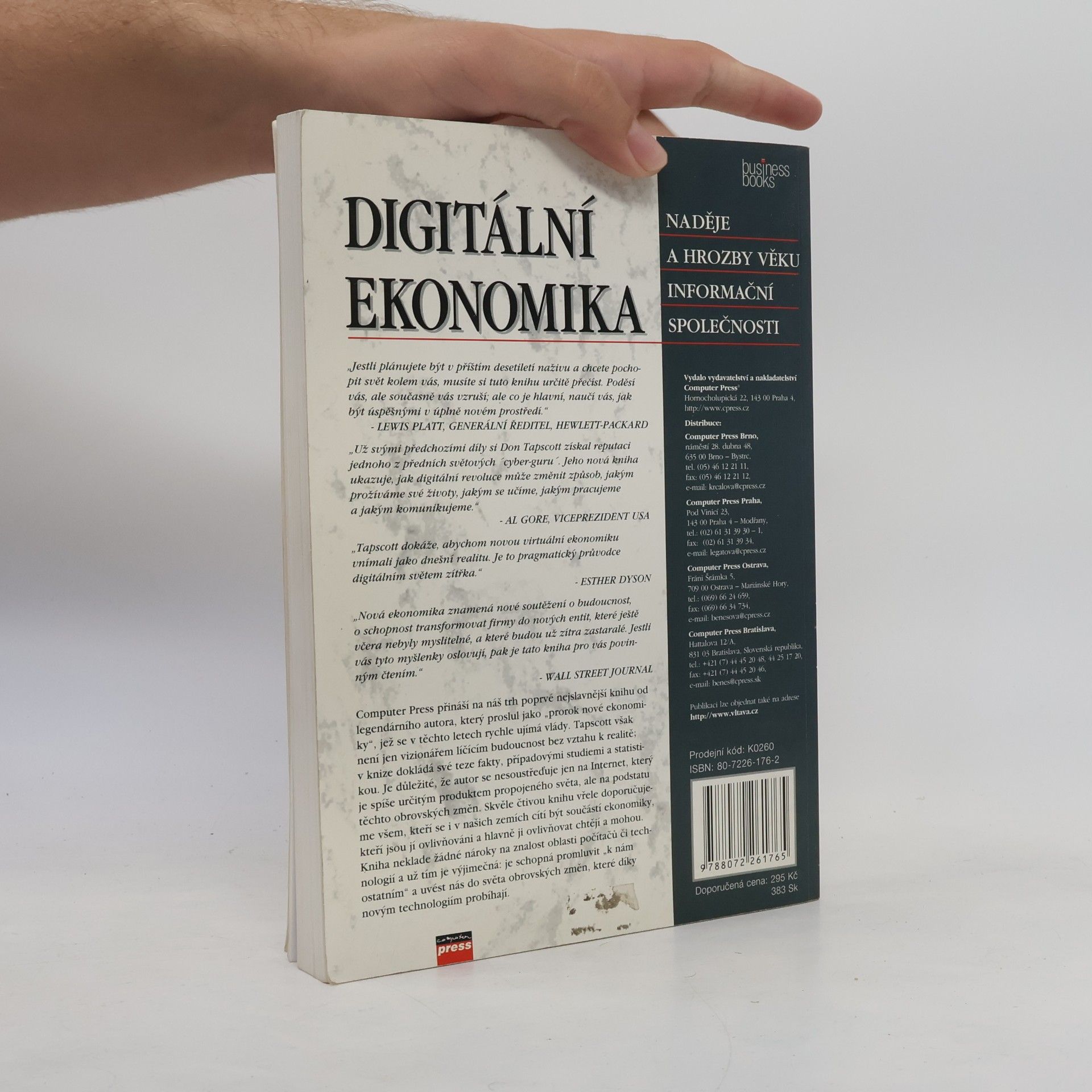 Don Tapscott Digitální ekonomika. Naděje a hrozby věku informační společnosti