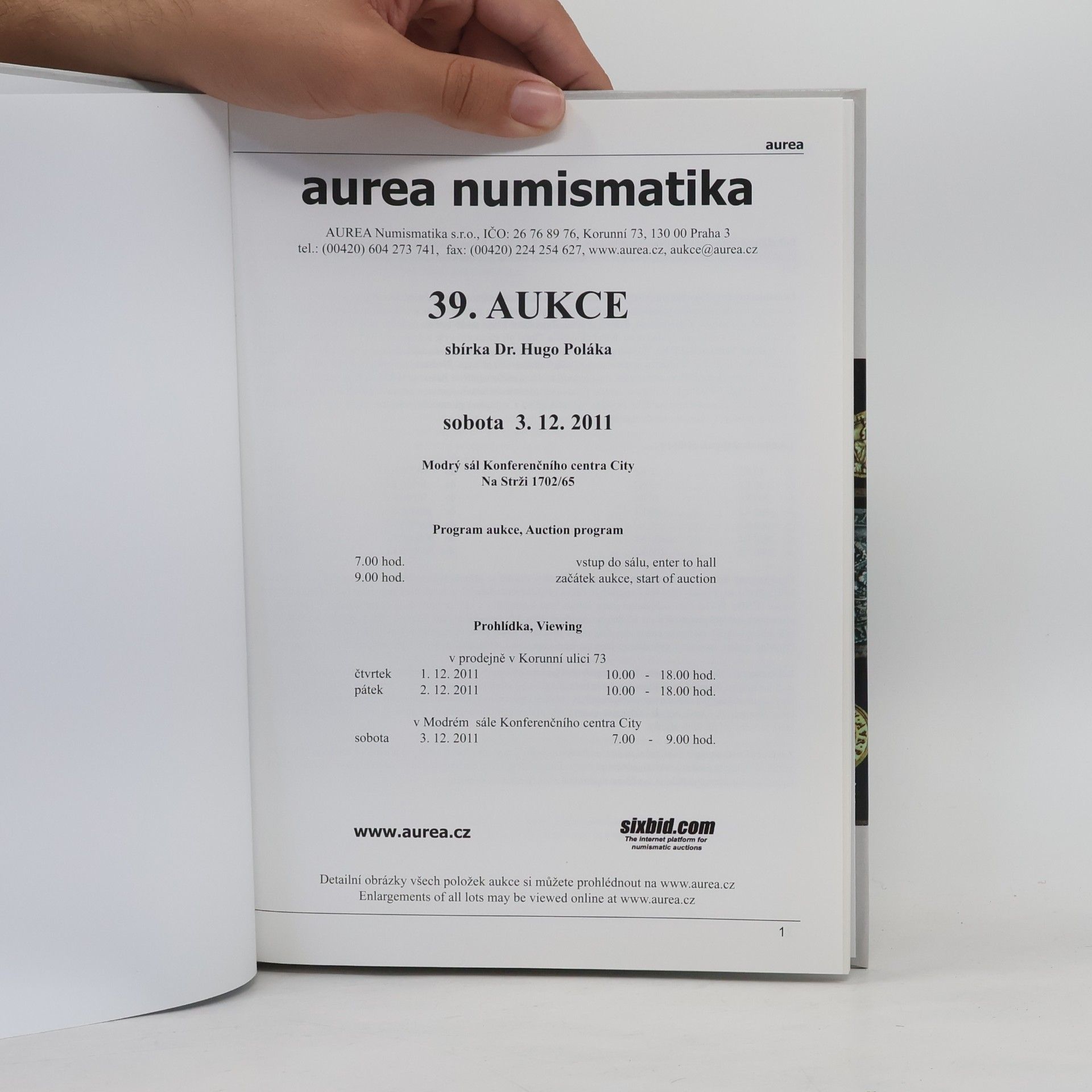 Various authors Aurea numismatika. 39. aukce