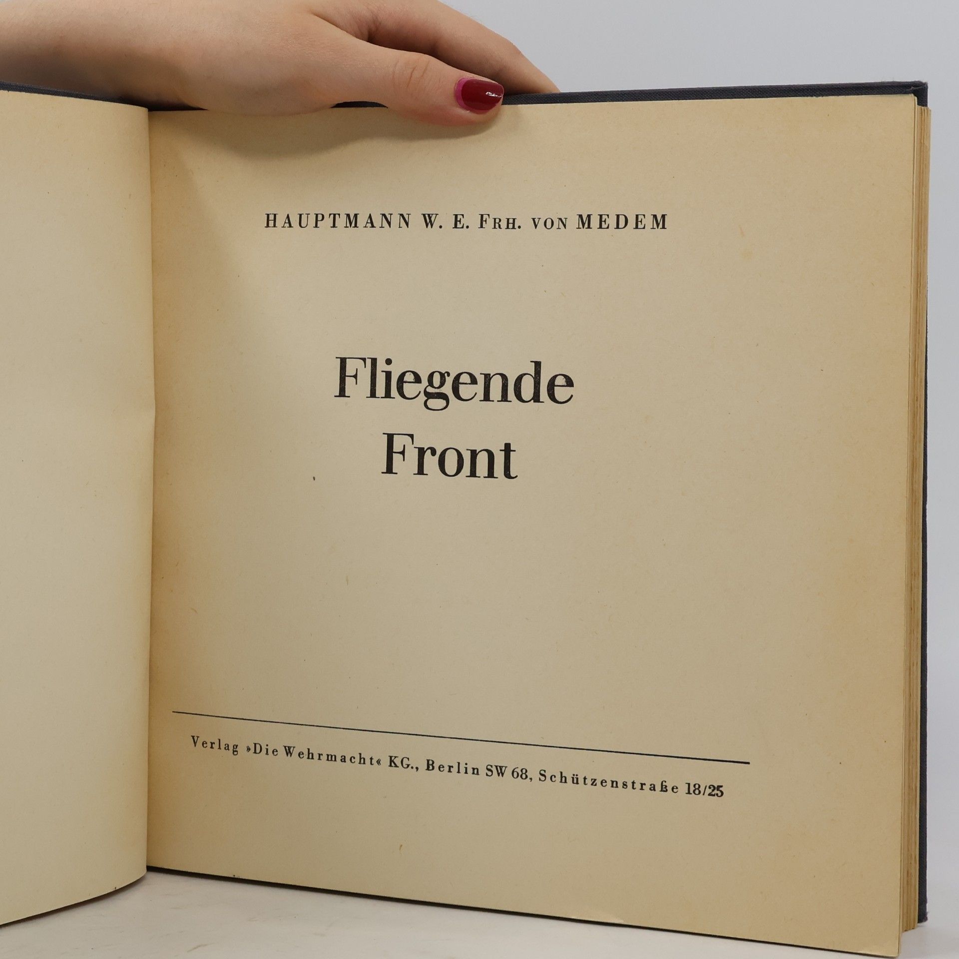 Walter Eberhard von Medem Fliegende Front
