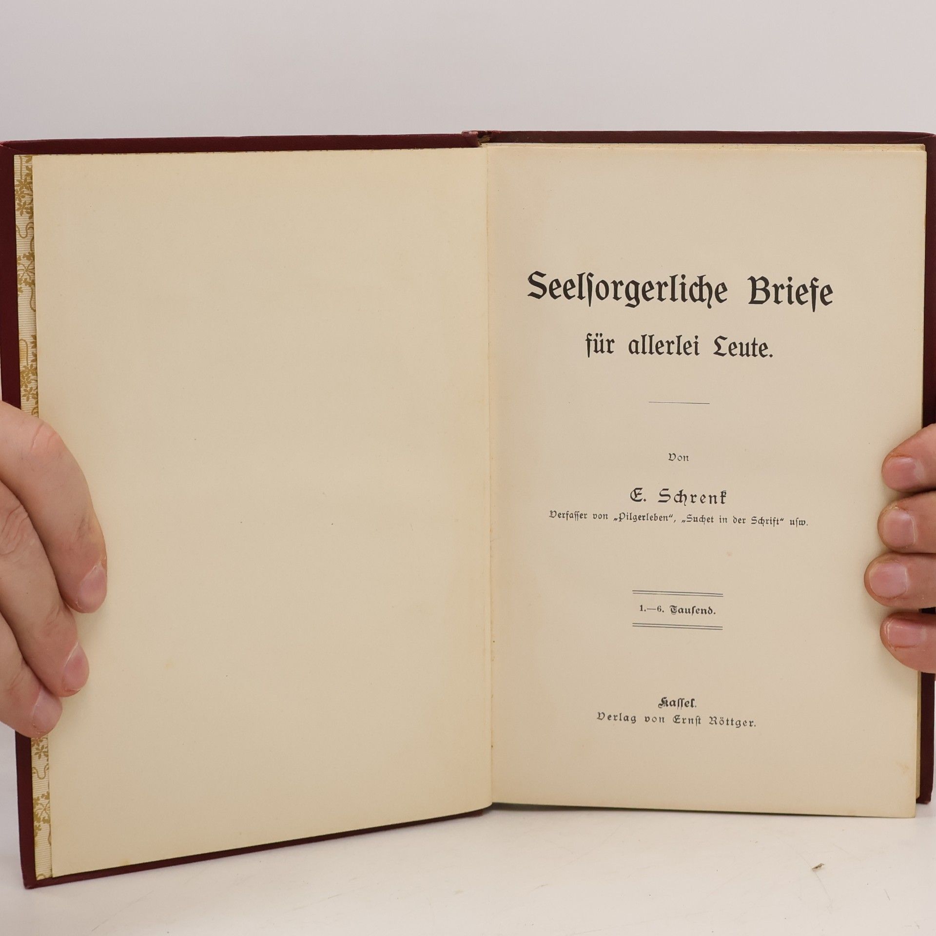 Elias Schrenk Seelsorgerliche Briefe für allerlei Leute