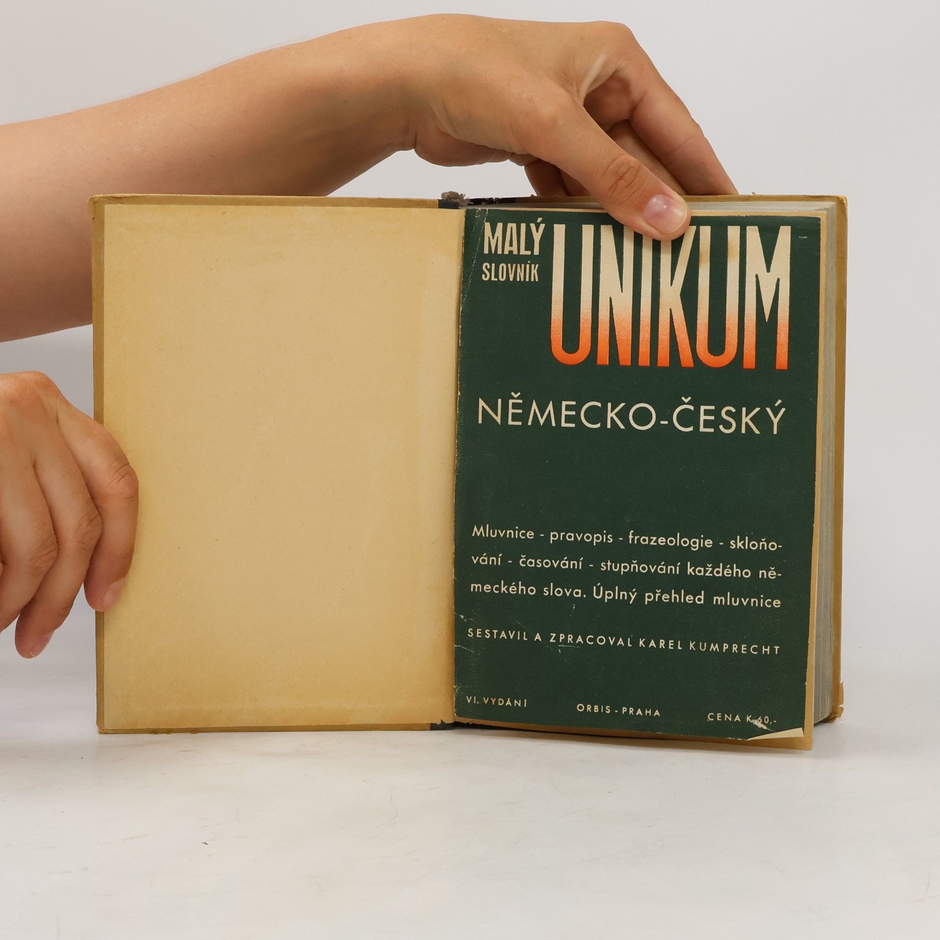 Karel Kumprecht Malý slovník Unikum. Německo-český, Česko-německý