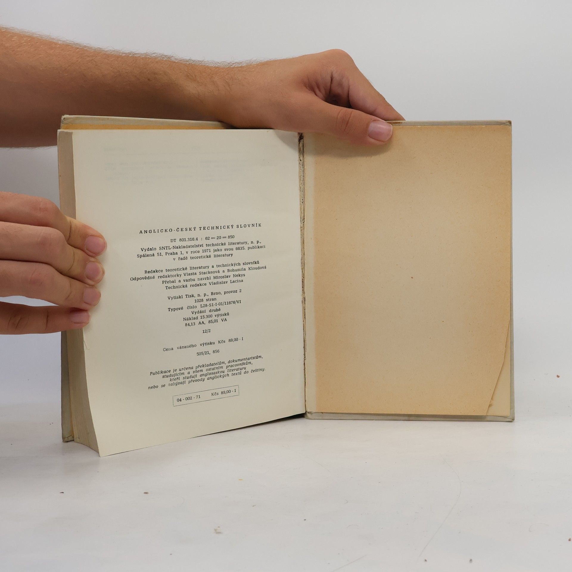 Autorenkollektiv Anglicko-český technický slovník. English-Czech Technical Dictionary.