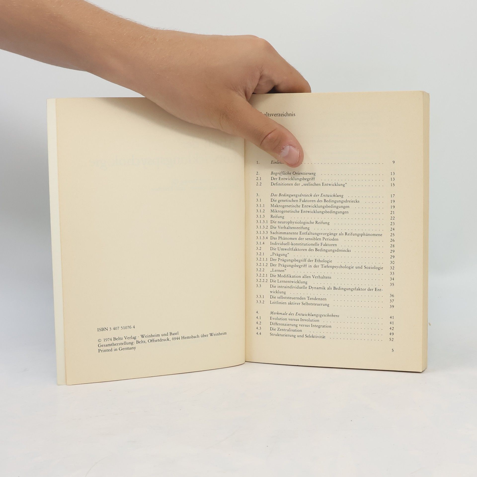 Eduard Werner Kleber Beltz Studienbuch - 76: Abriss der Entwicklungspsychologie