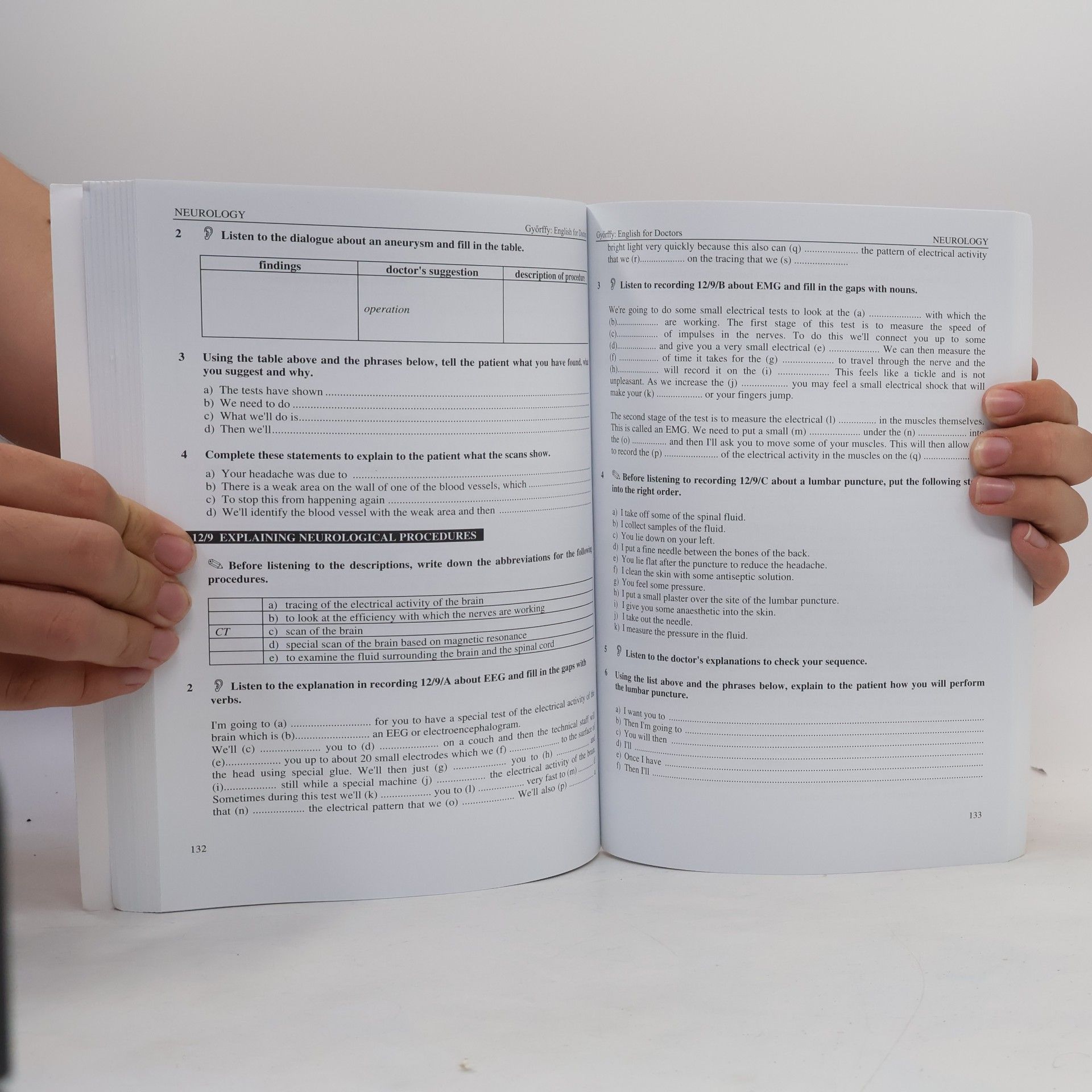 Mária Győrffy English for doctors. Authentic consulting - room activities for doctors, dentists, students and nurses with accompanying recorded material