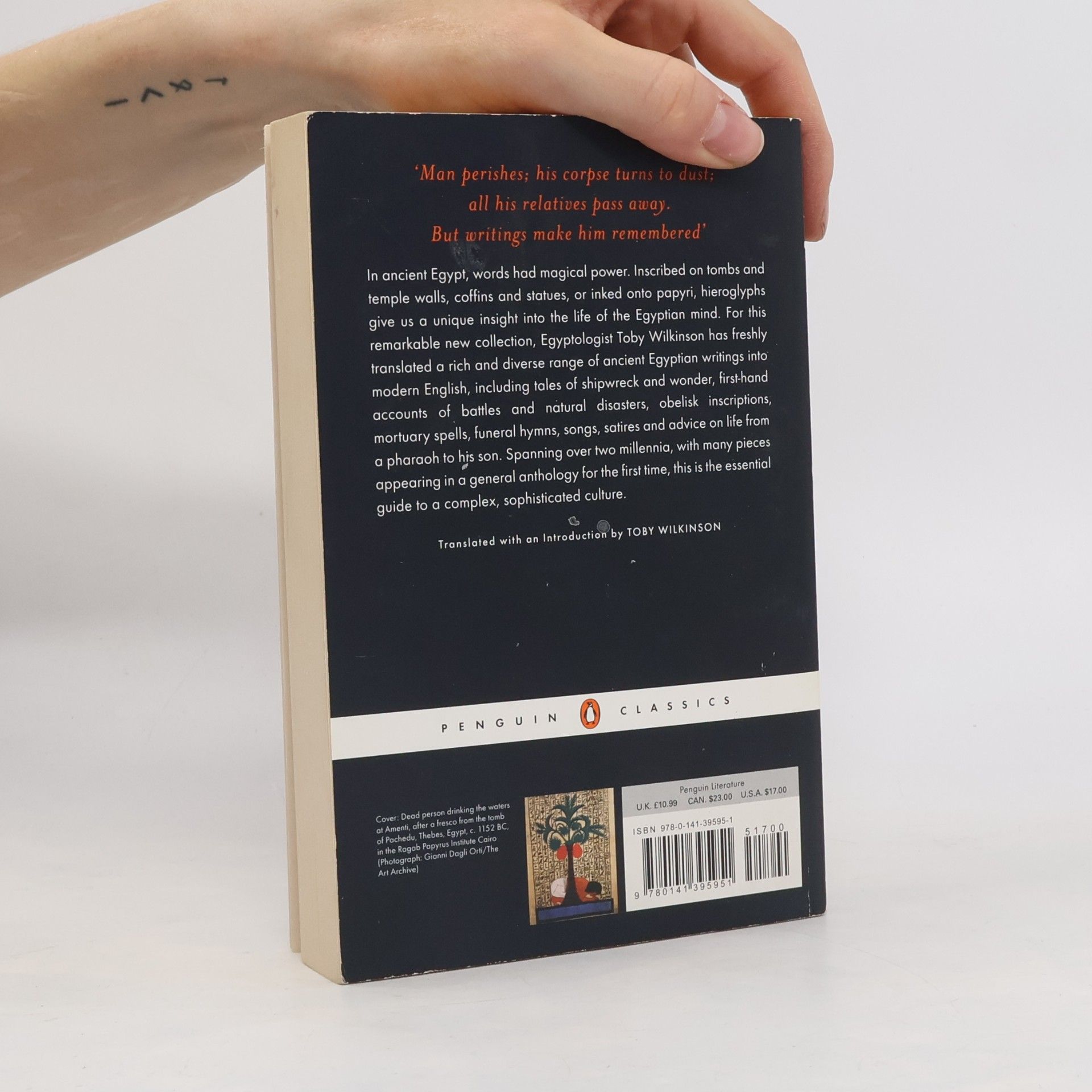 Toby A. H. Wilkinson Penguin Classics: Writings from Ancient Egypt