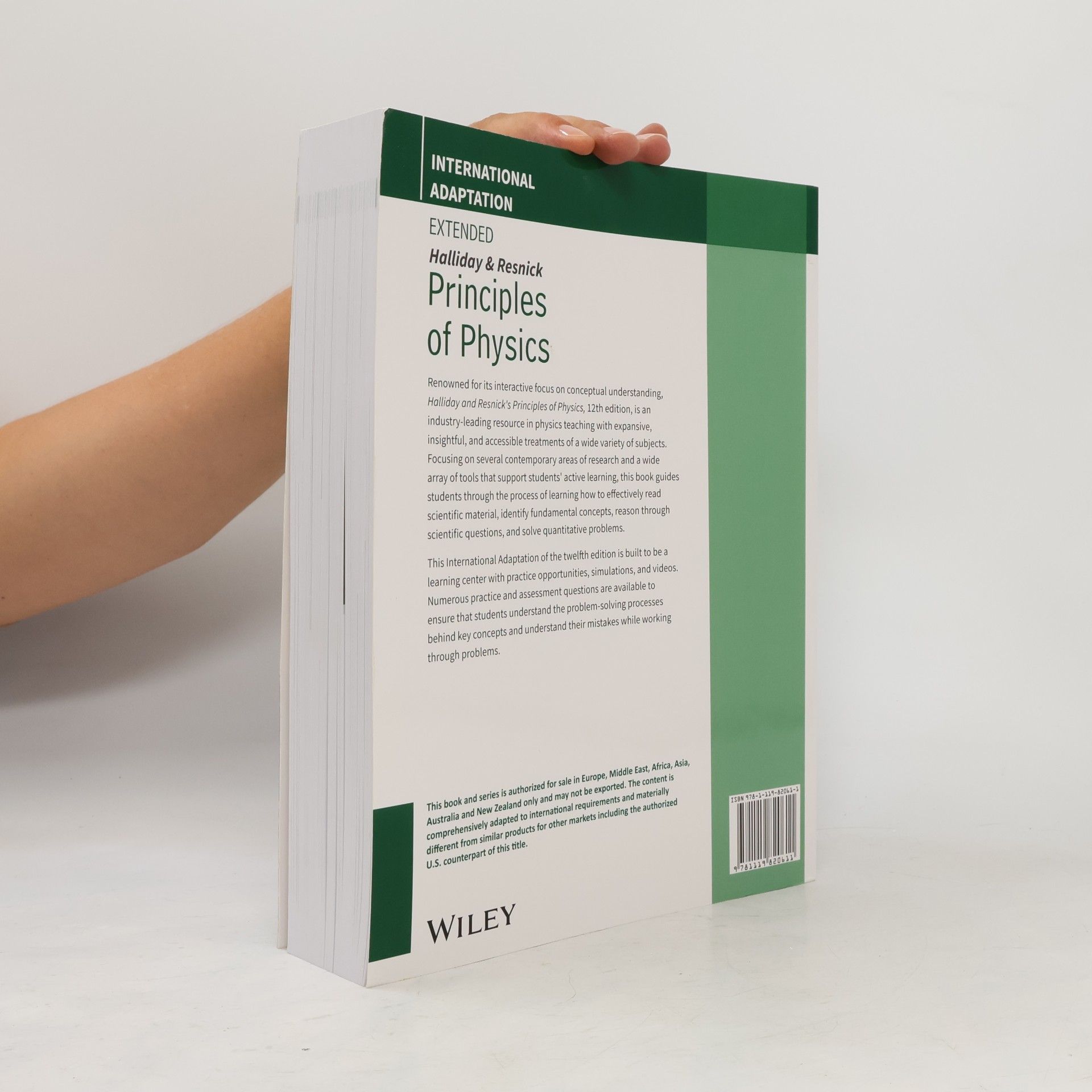 Jearl Walker Principles of Physics: Extended, International Adaptation