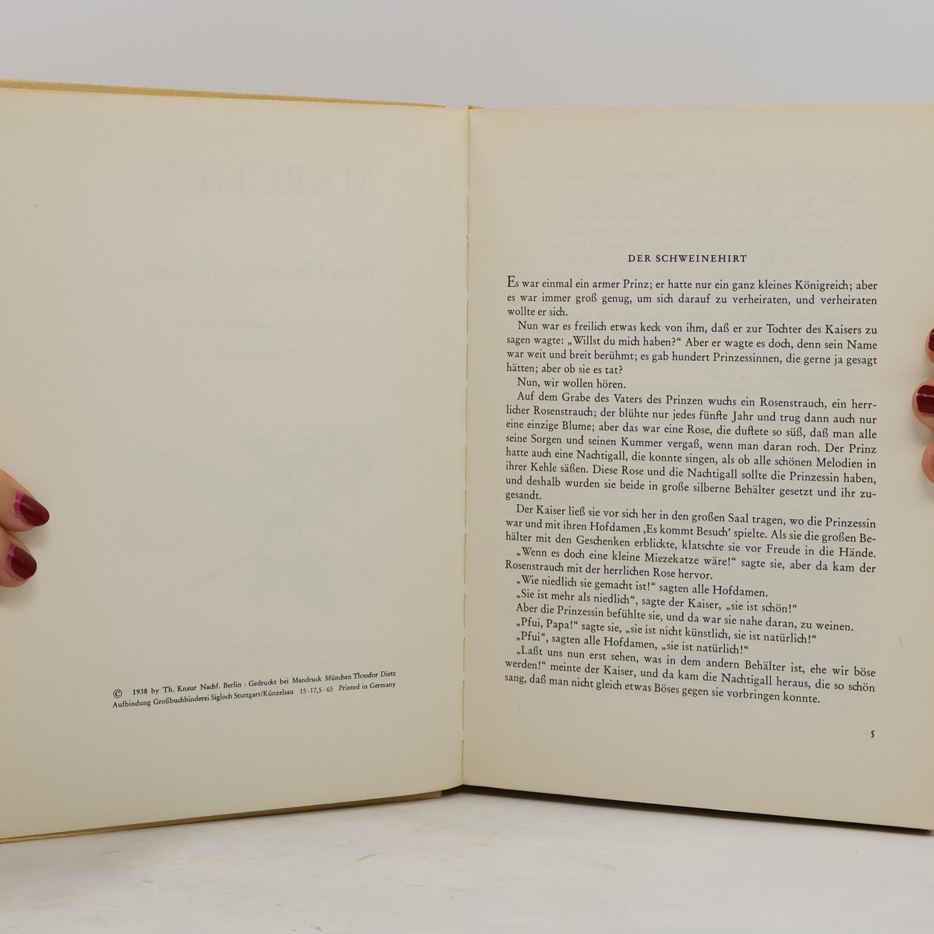 Hans Christian Andersen Märchen