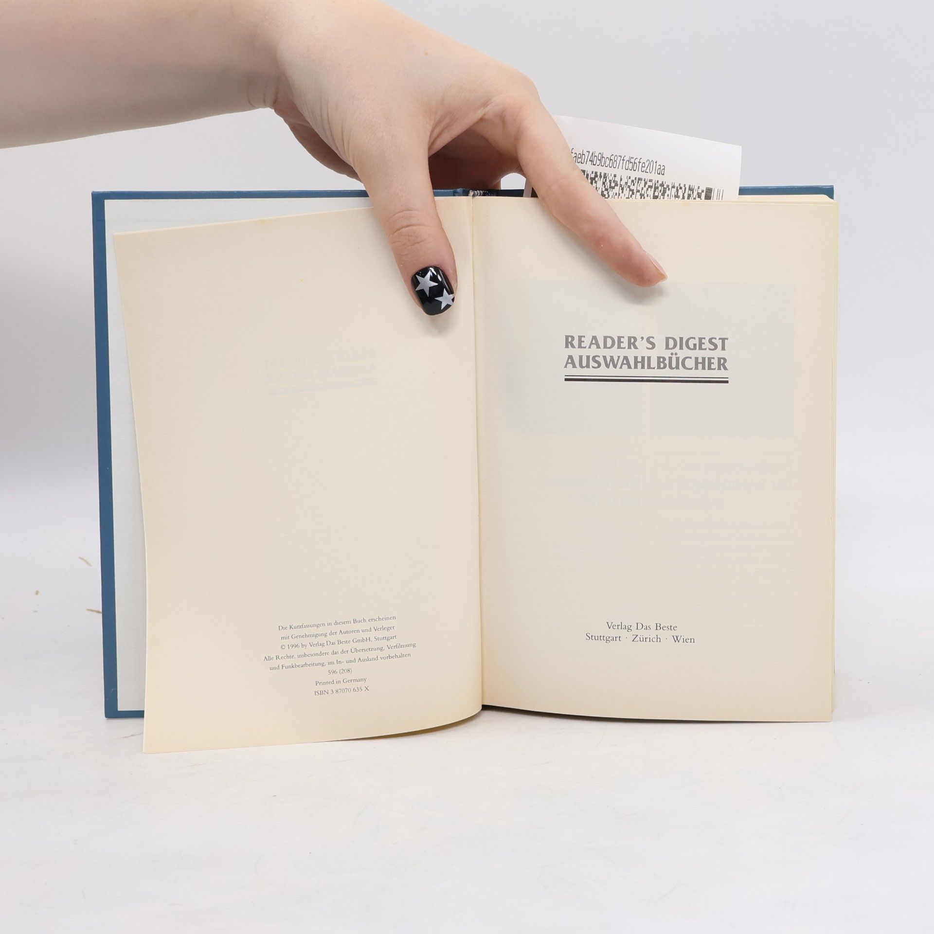 Christie Dickason Readers Digest Auswahlbücher: Der Tulpenkönig. Das Geheimnis von u 180. Verhängnisvolle Freundschaft. Das Schweigen des Nordens