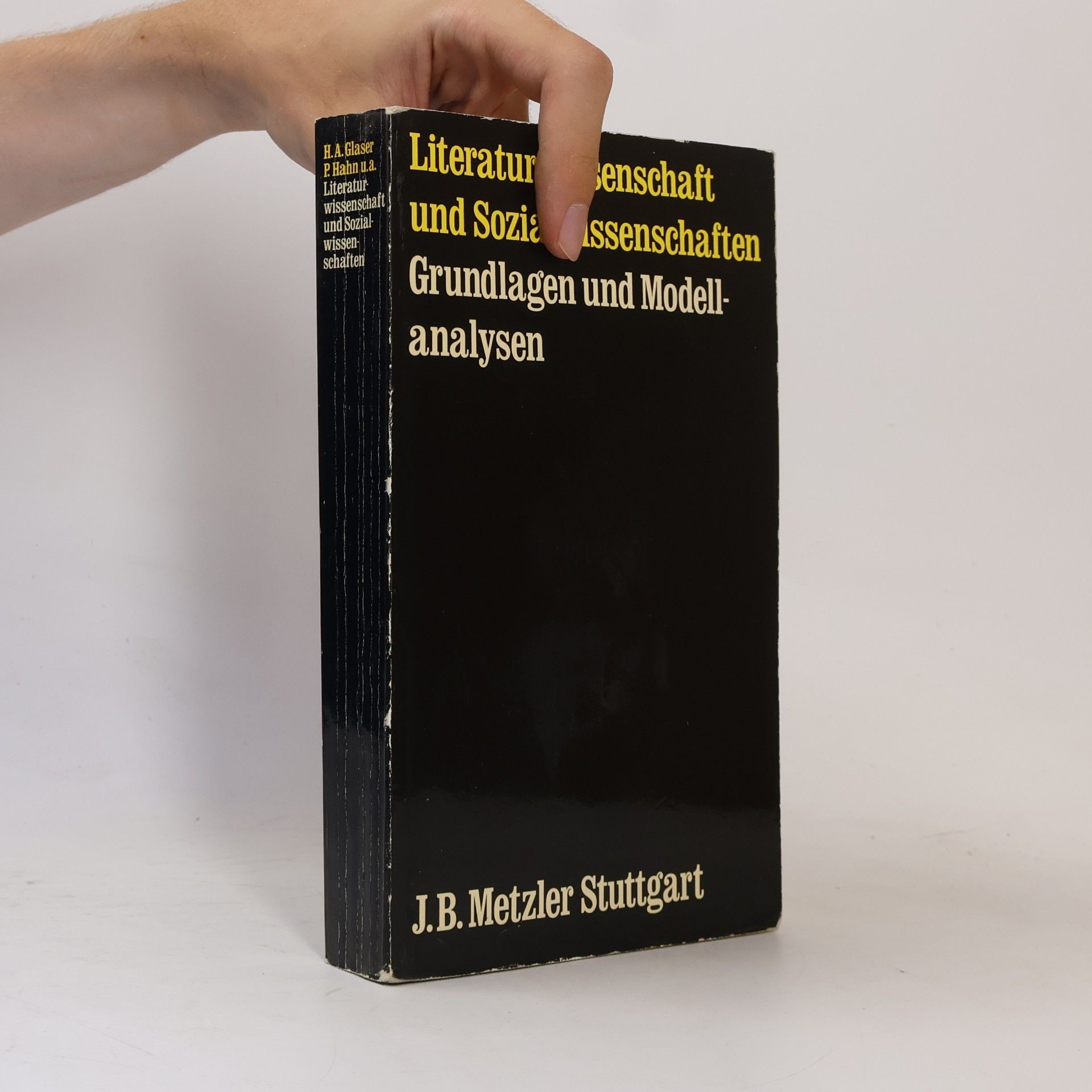 Horst Albert Glaser Literaturwissenschaft und Sozialwissenschaften