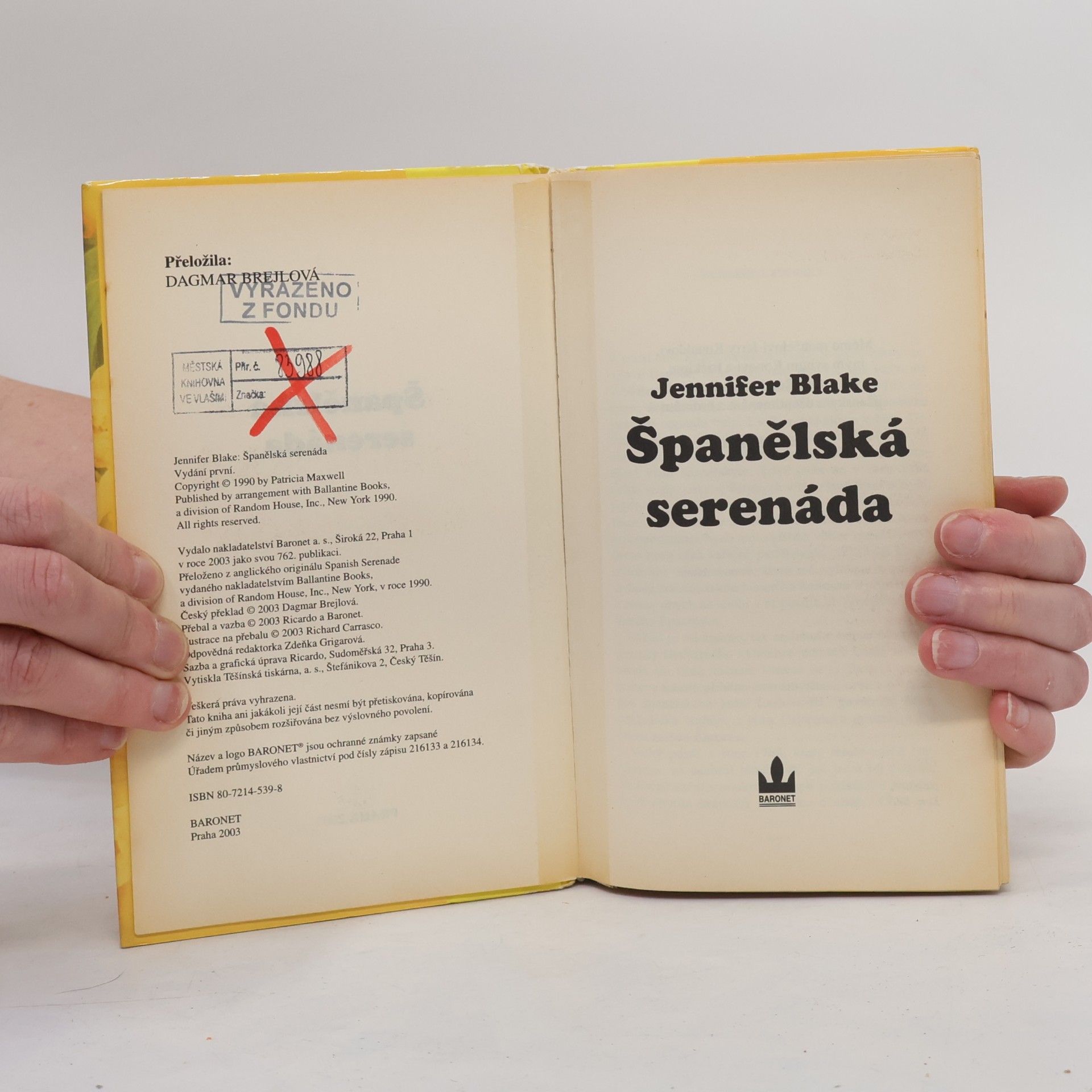 Jennifer Blake Španělská serenáda