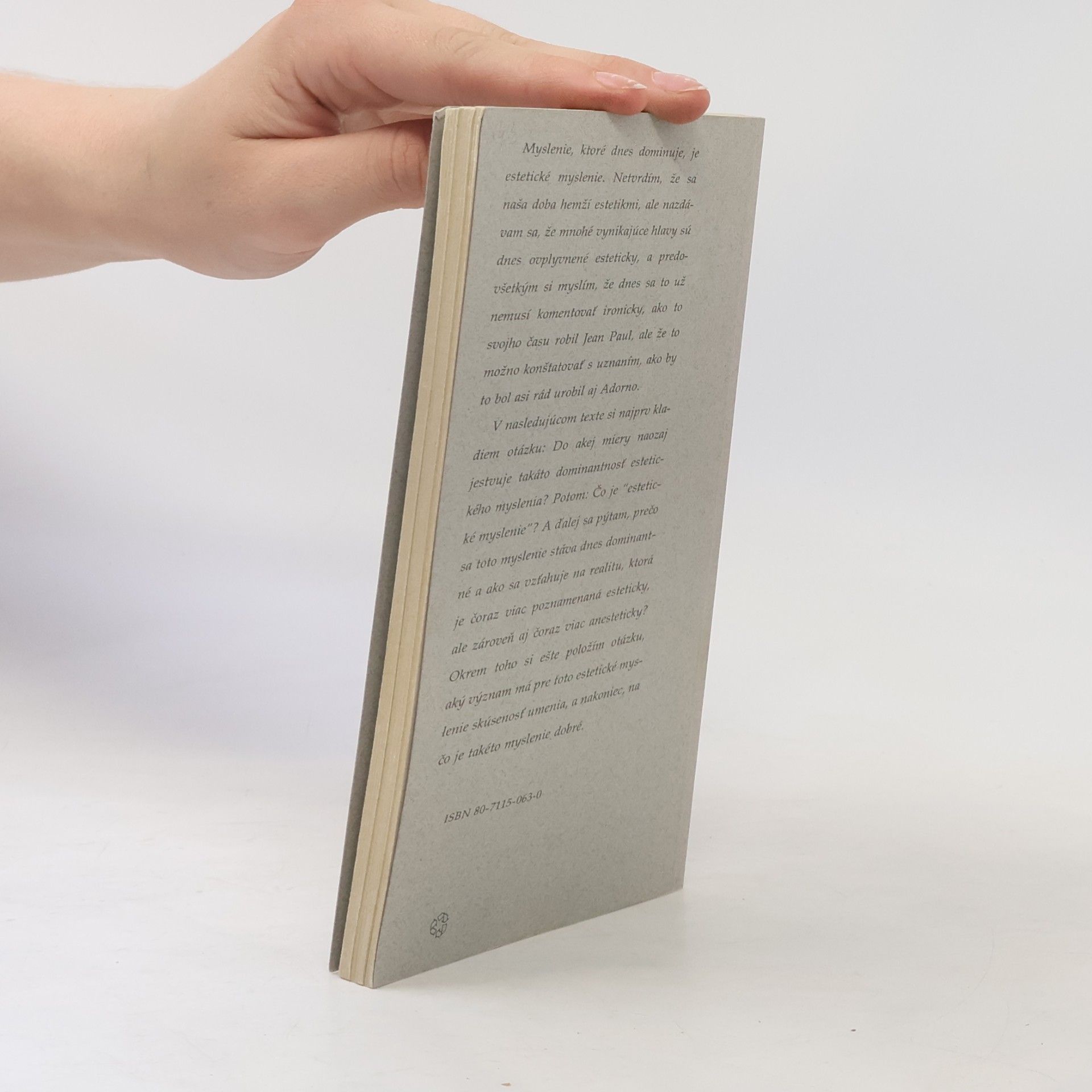 Wolfgang Welsch Estetické myslenie