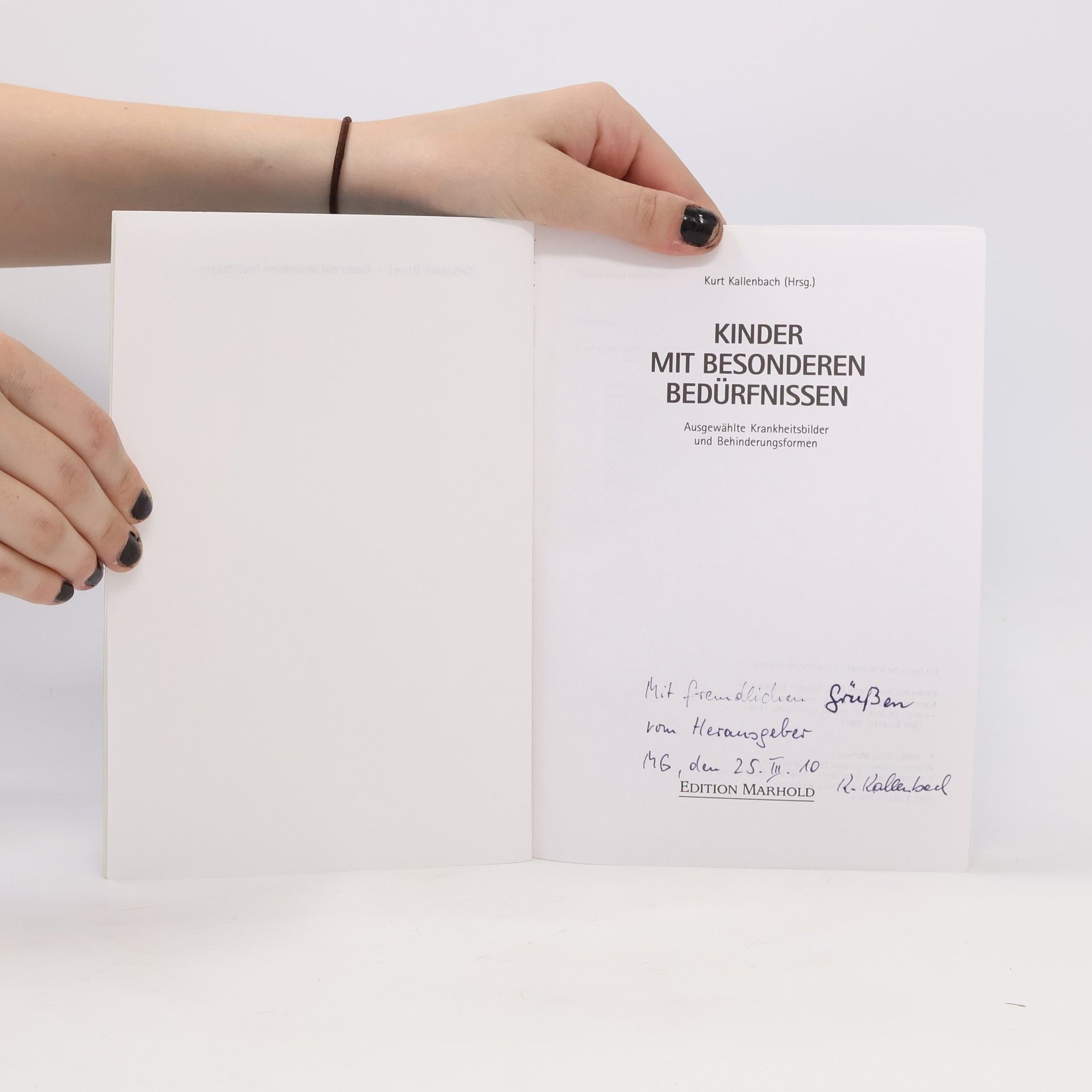 Kurt Kallenbach Kinder mit besonderen Bedürfnissen