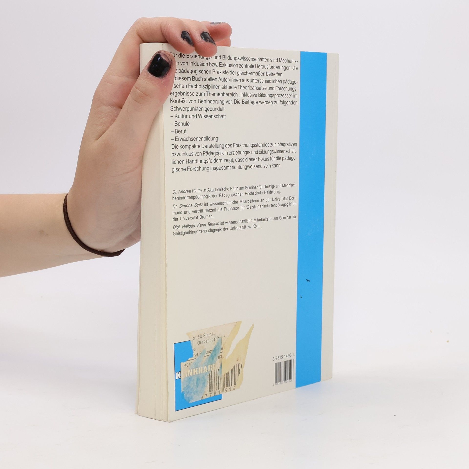 Andrea Platte Inklusive Bildungsprozesse