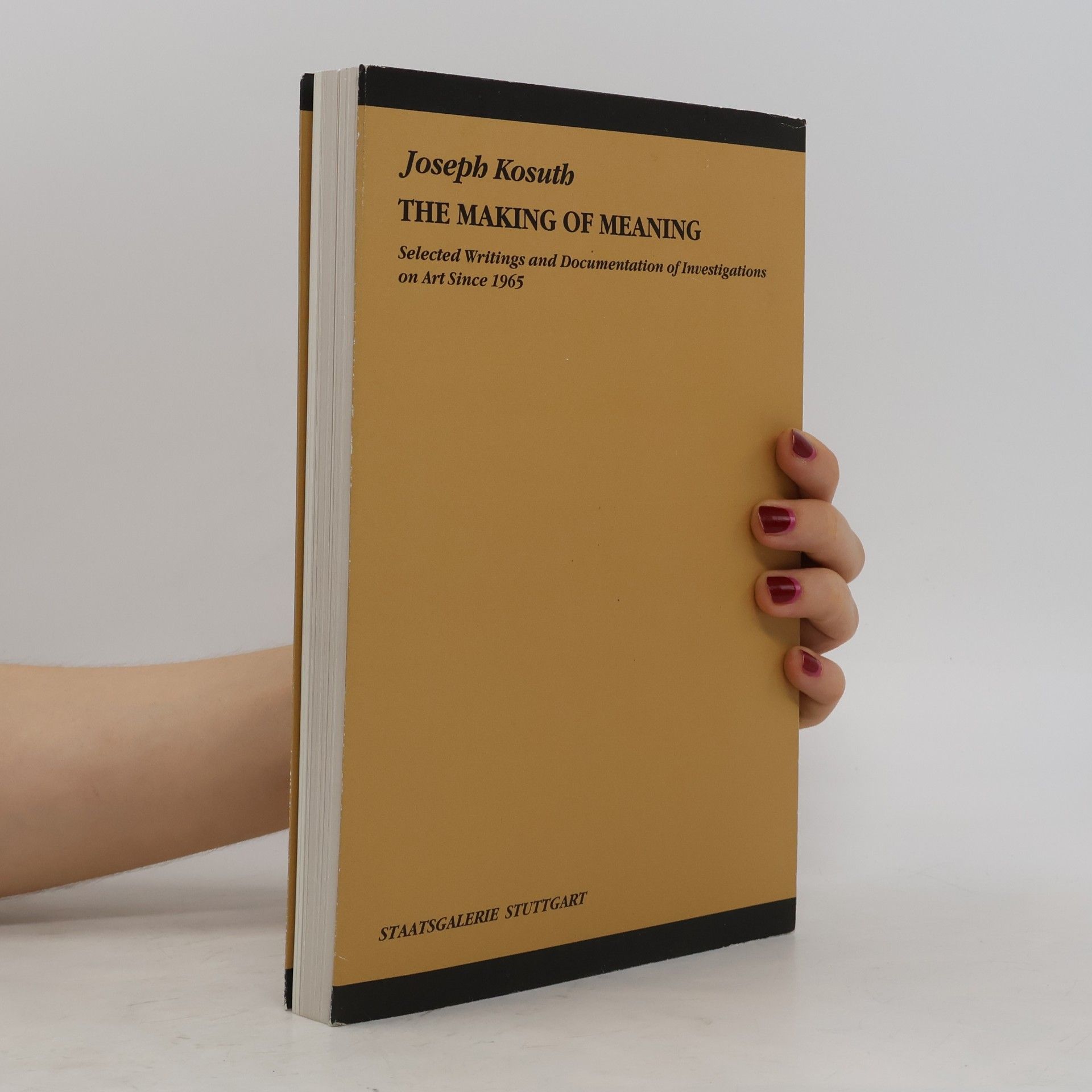 Joseph Kosuth Bedeutung von Bedeutung
