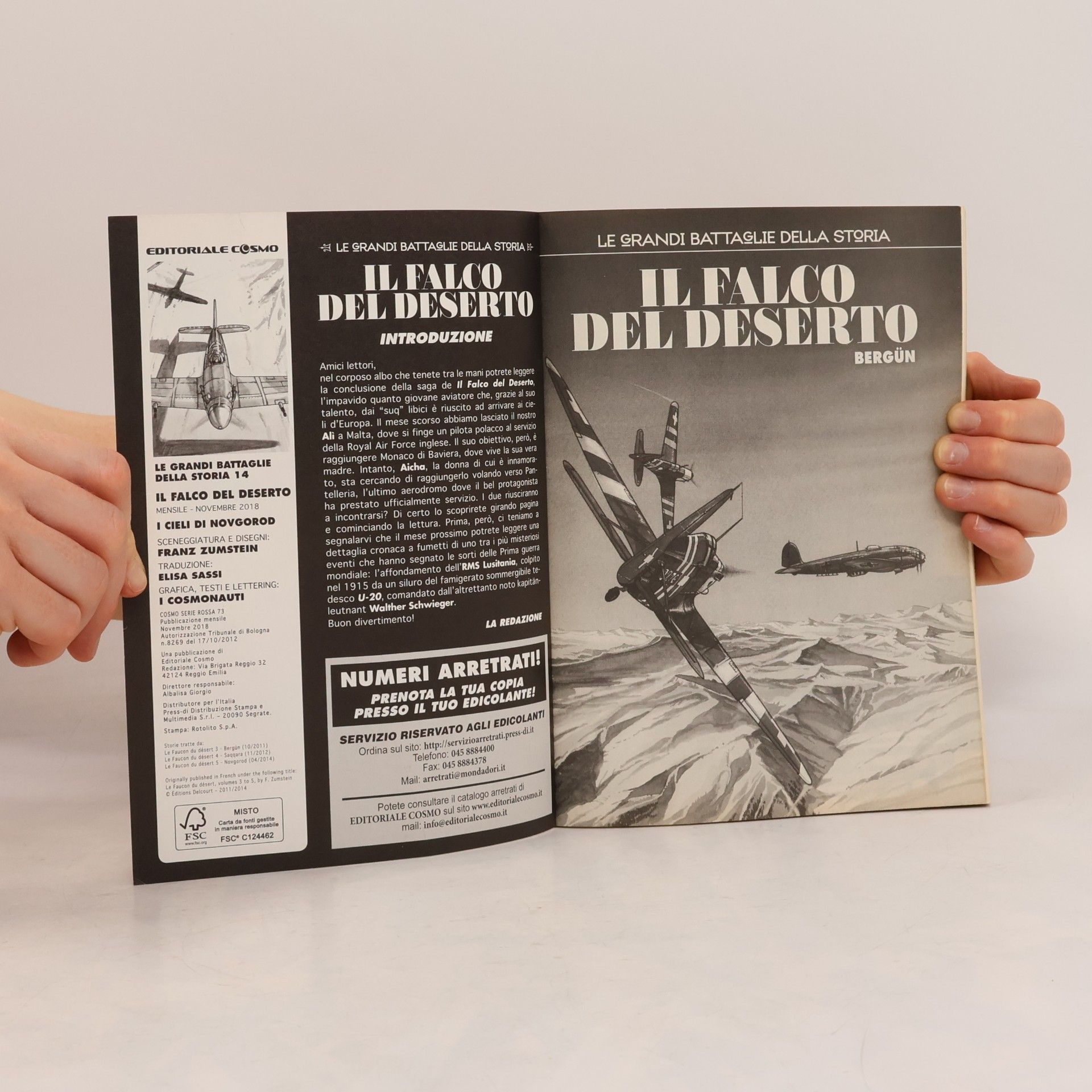 Franz Zumstein Il Falco del deserto