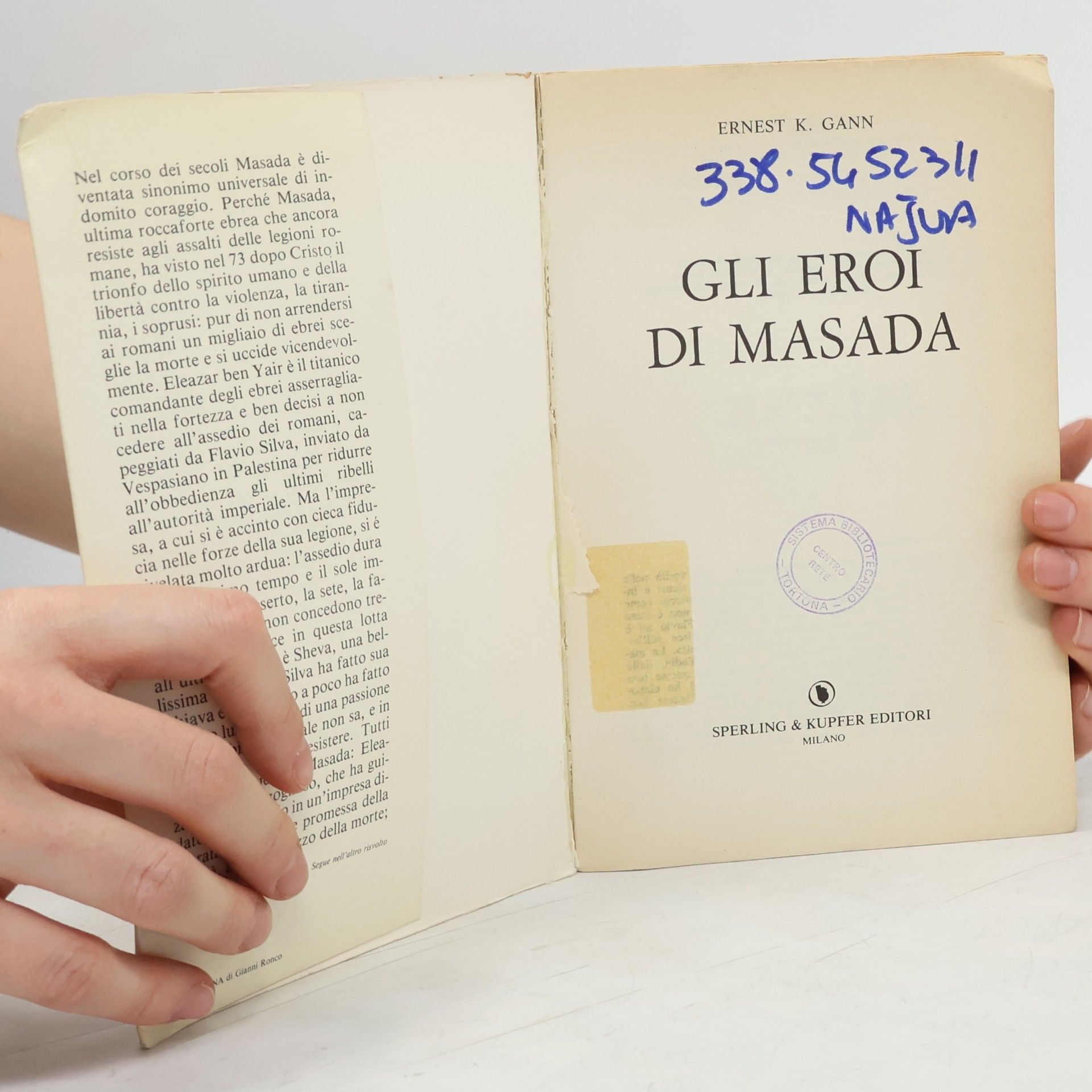 Ernest K. Gann Gli Eroi di Masada