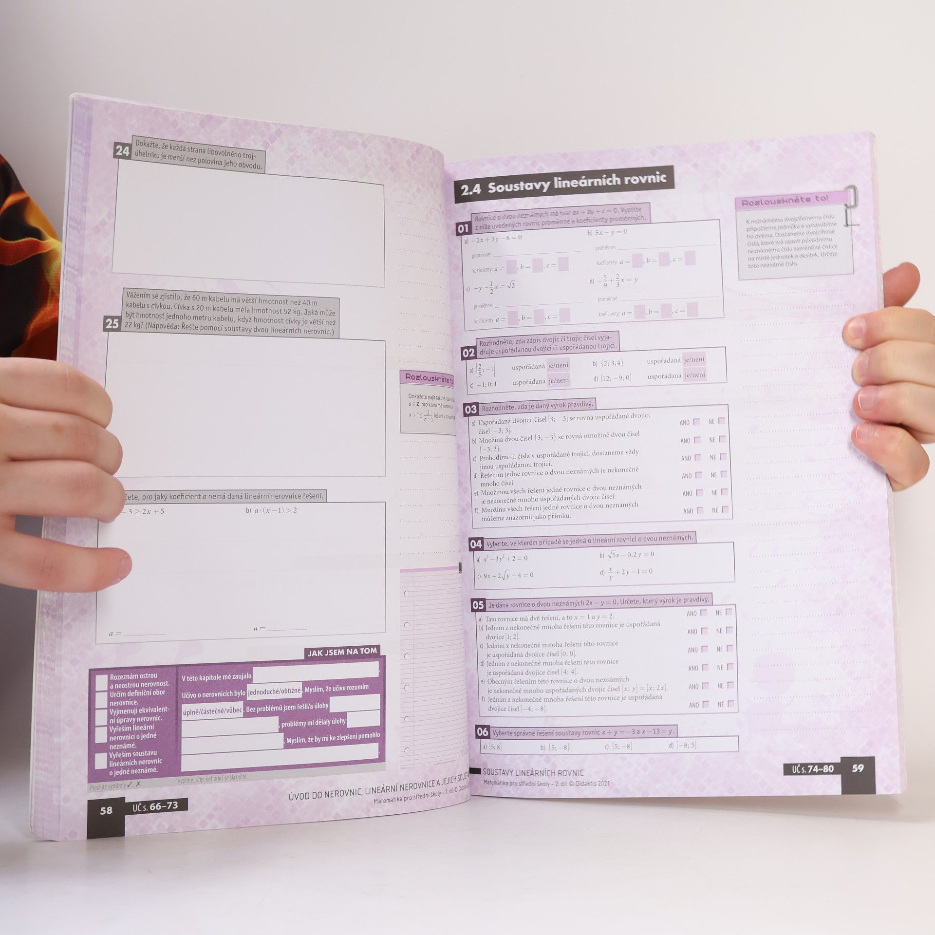 Kolektiv autorů Matematika pro střední školy 2. díl : pracovní sešit