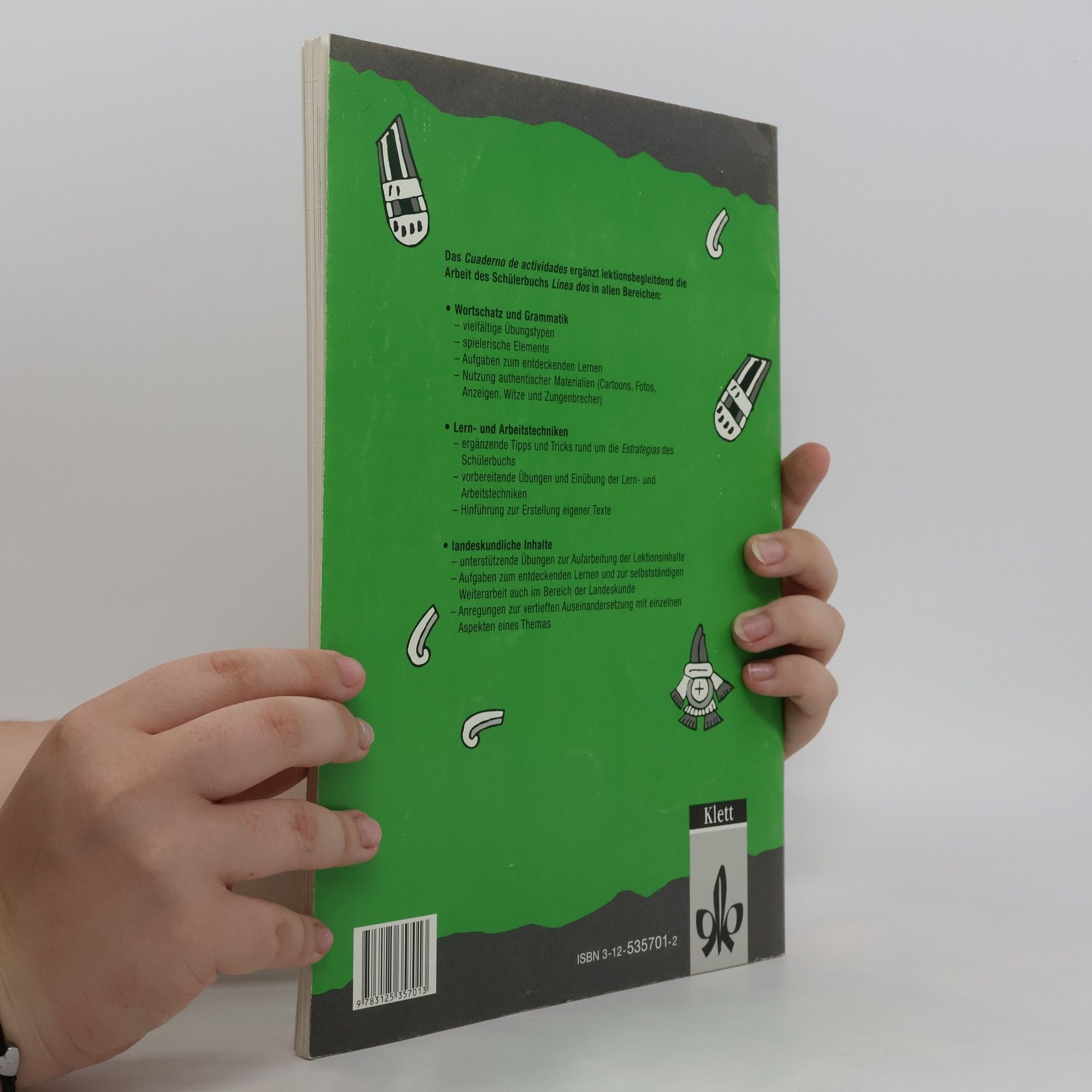 Javier Navarro González Línea dos, Cuaderno de actividades