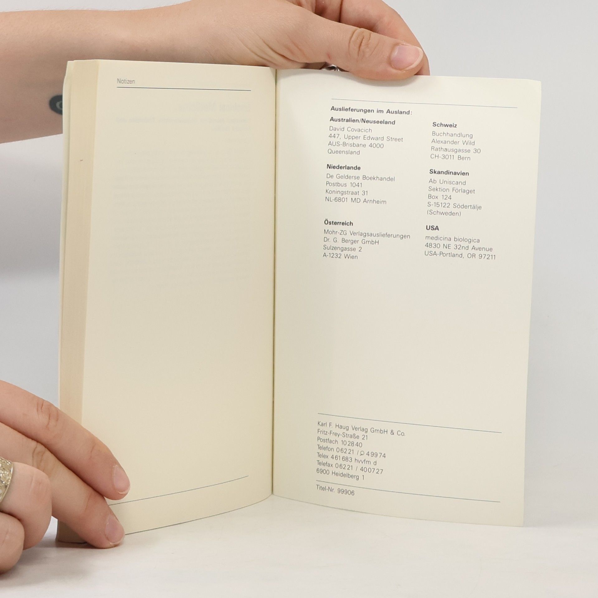 Various authors Haug Velagsverzeichnis 1990