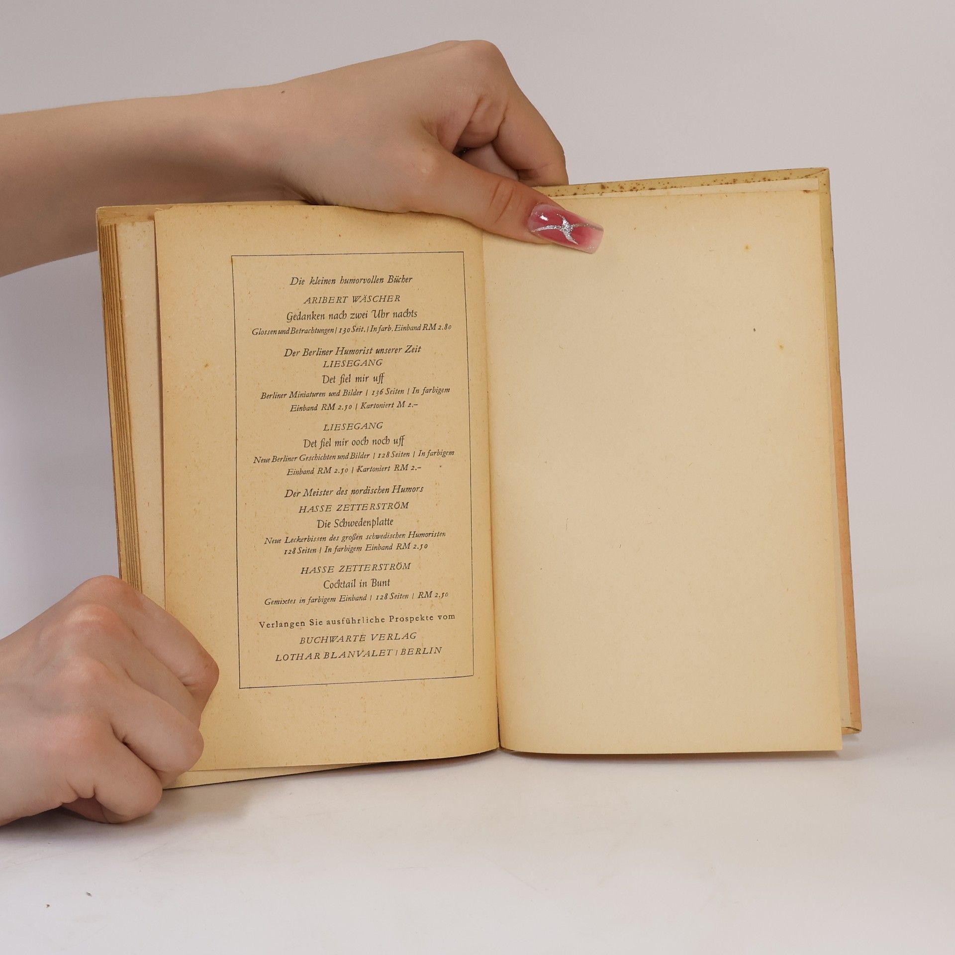 Horst von Möllendorff Das kleine Schmunzelbuch