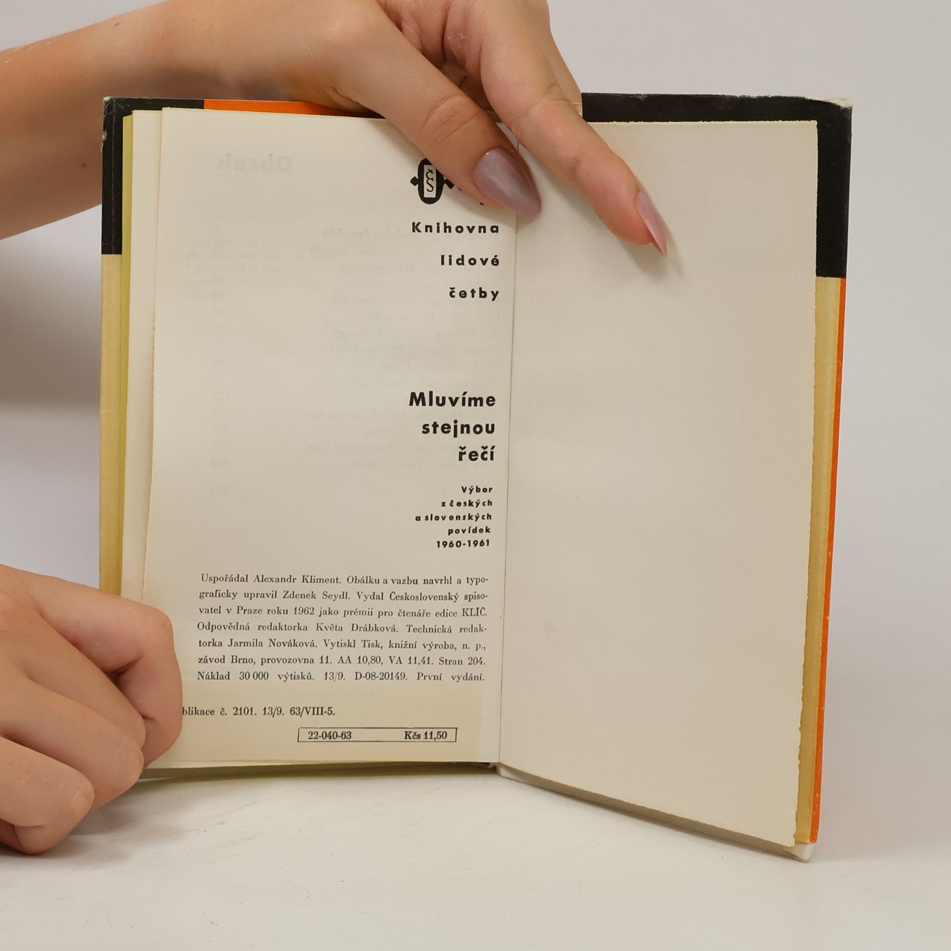 Ladislav Mňačko Mluvíme stejnou řečí. Výbor z českých a slovenských povídek 1960-1961