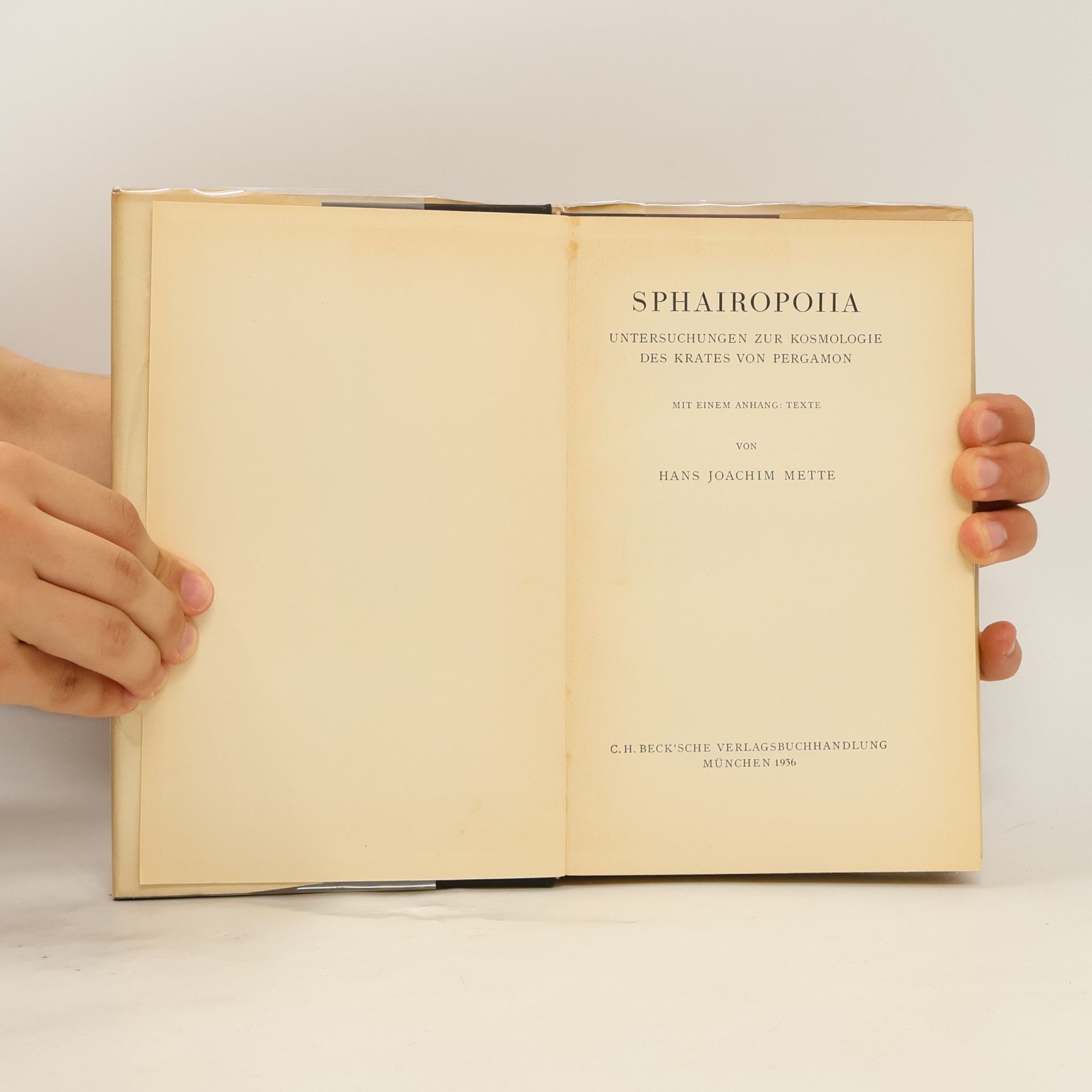 Hans Joachim Mette Sphairopoiia