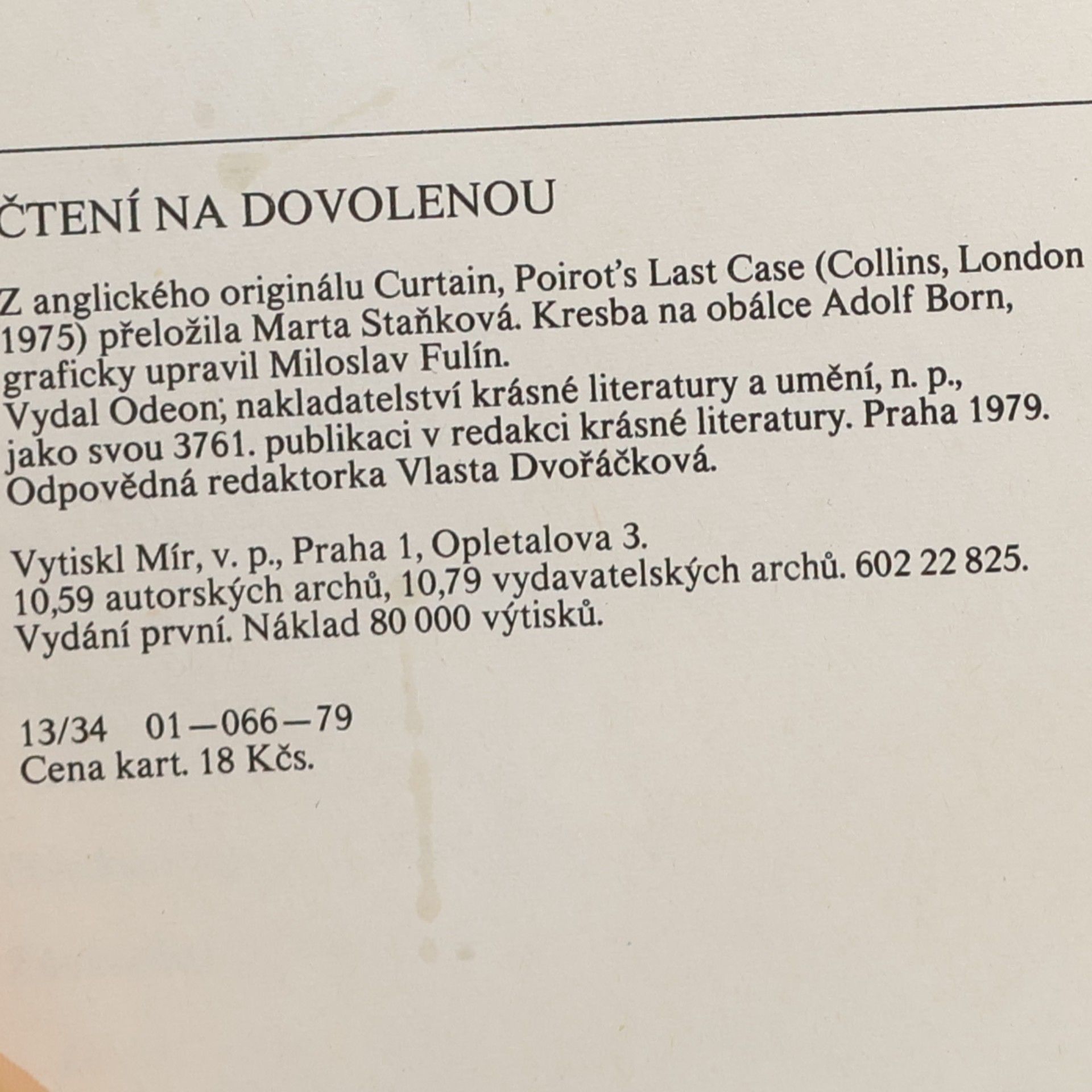 Agatha Christie Opona