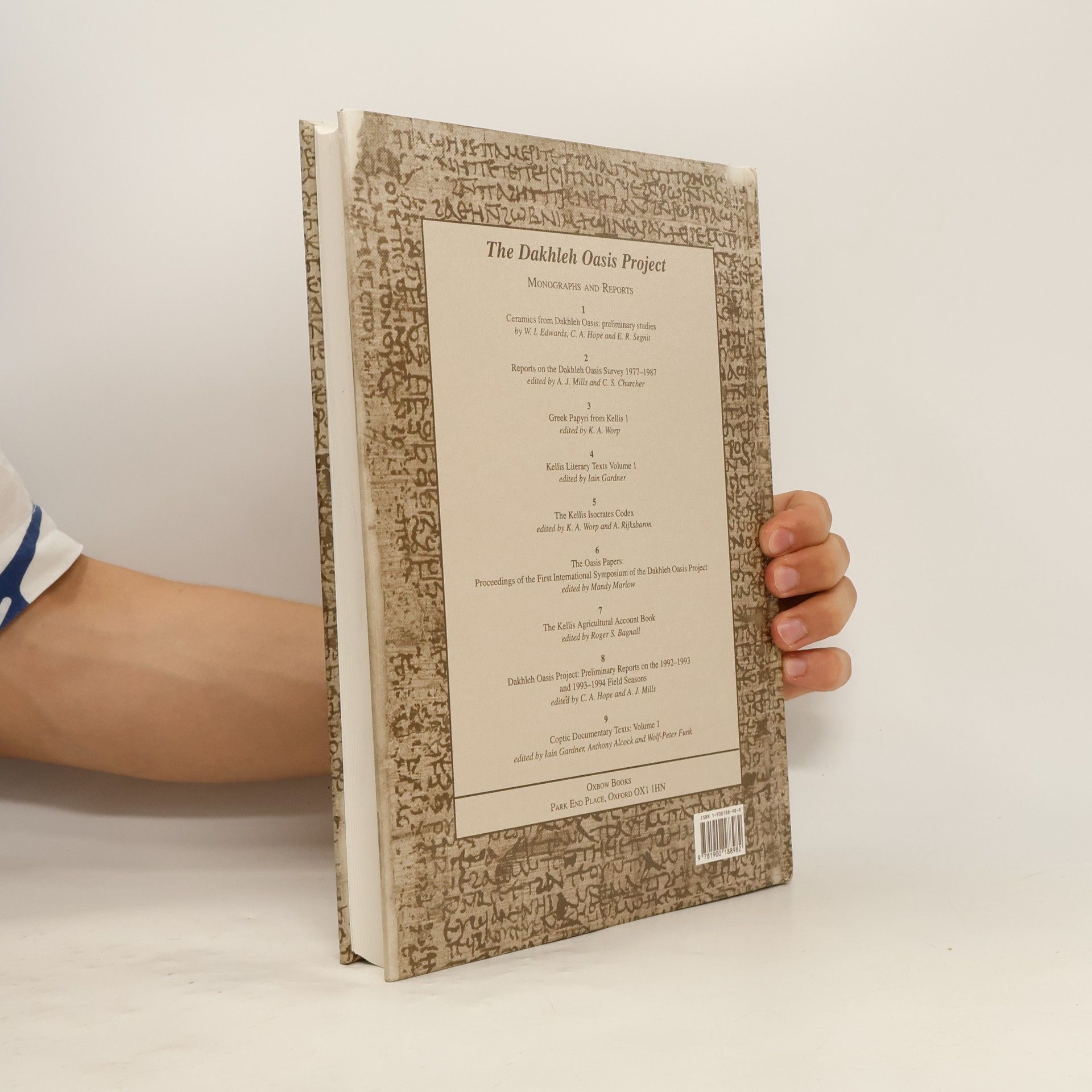 Iain Gardner Dakhleh Oasis Project Monograph - 9: Coptic Documentary Texts from Kellis