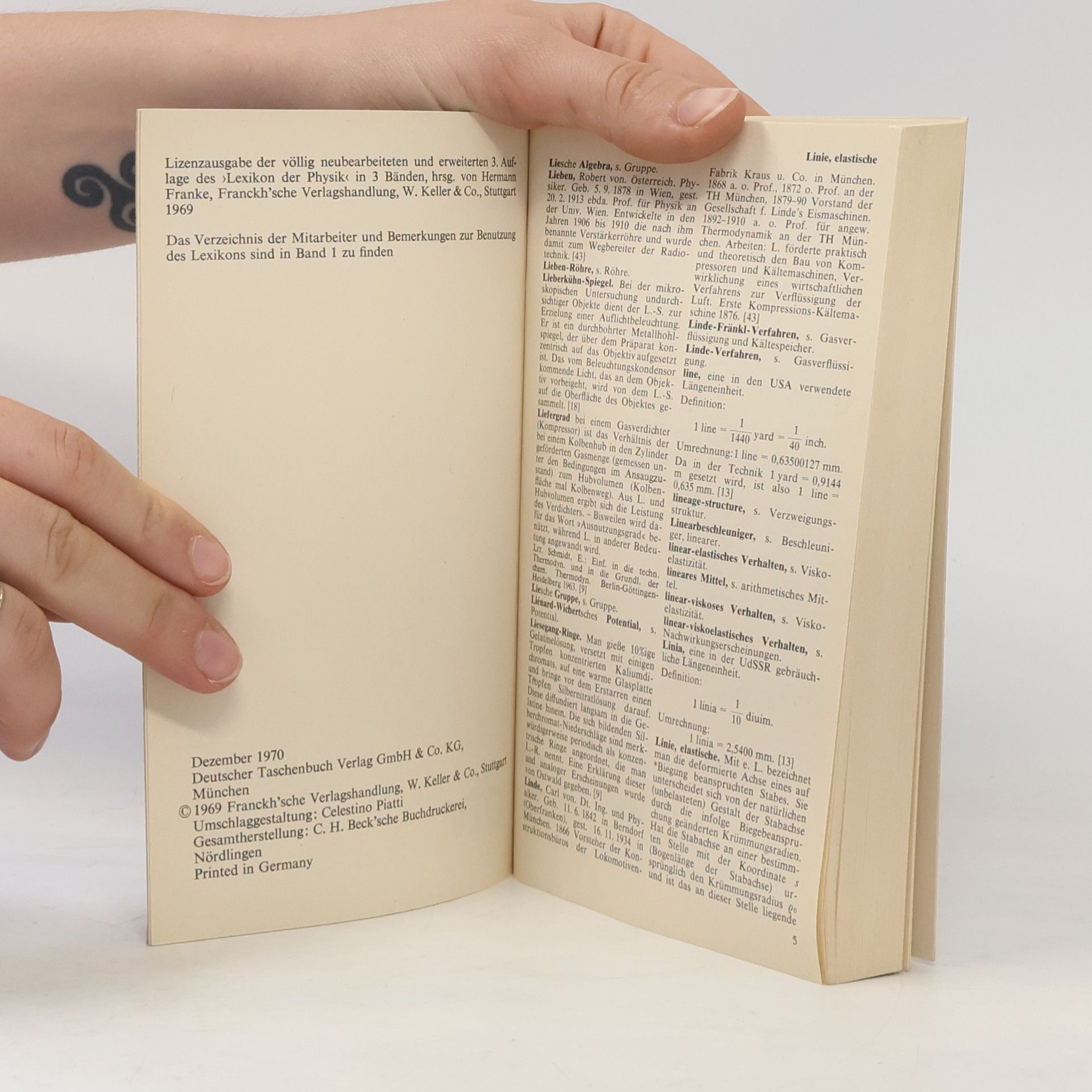 Autores varios dtv-Lexikon der Physik 6. Lie-Oz