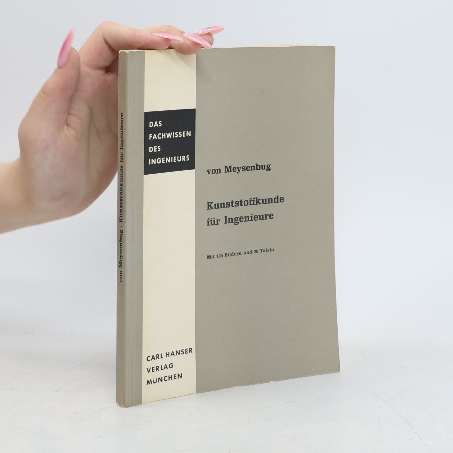 Alfred von Meysenbug Kunststoffkunde für Ingenieure