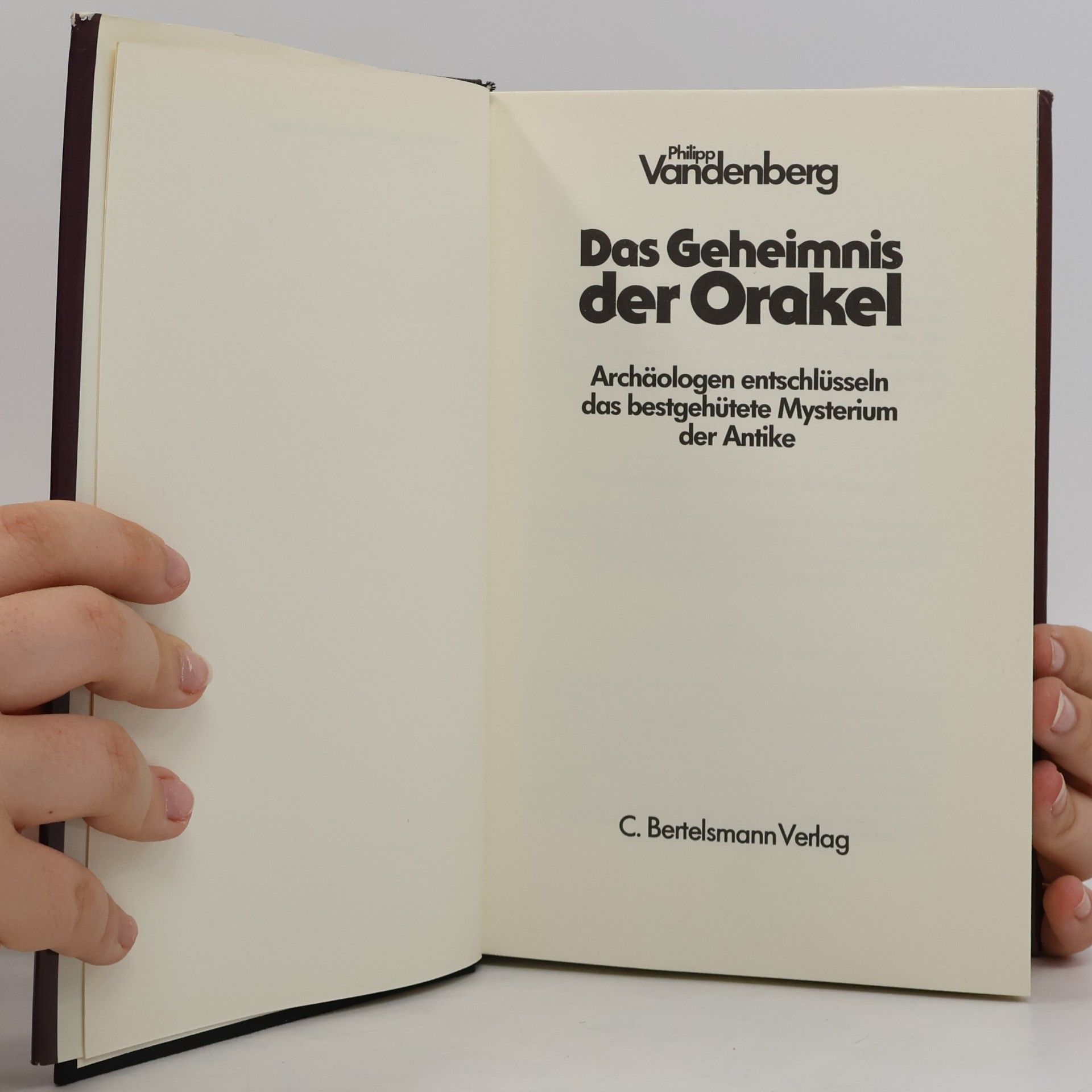 Philipp Vandenberg Das Geheimnis der Orakel