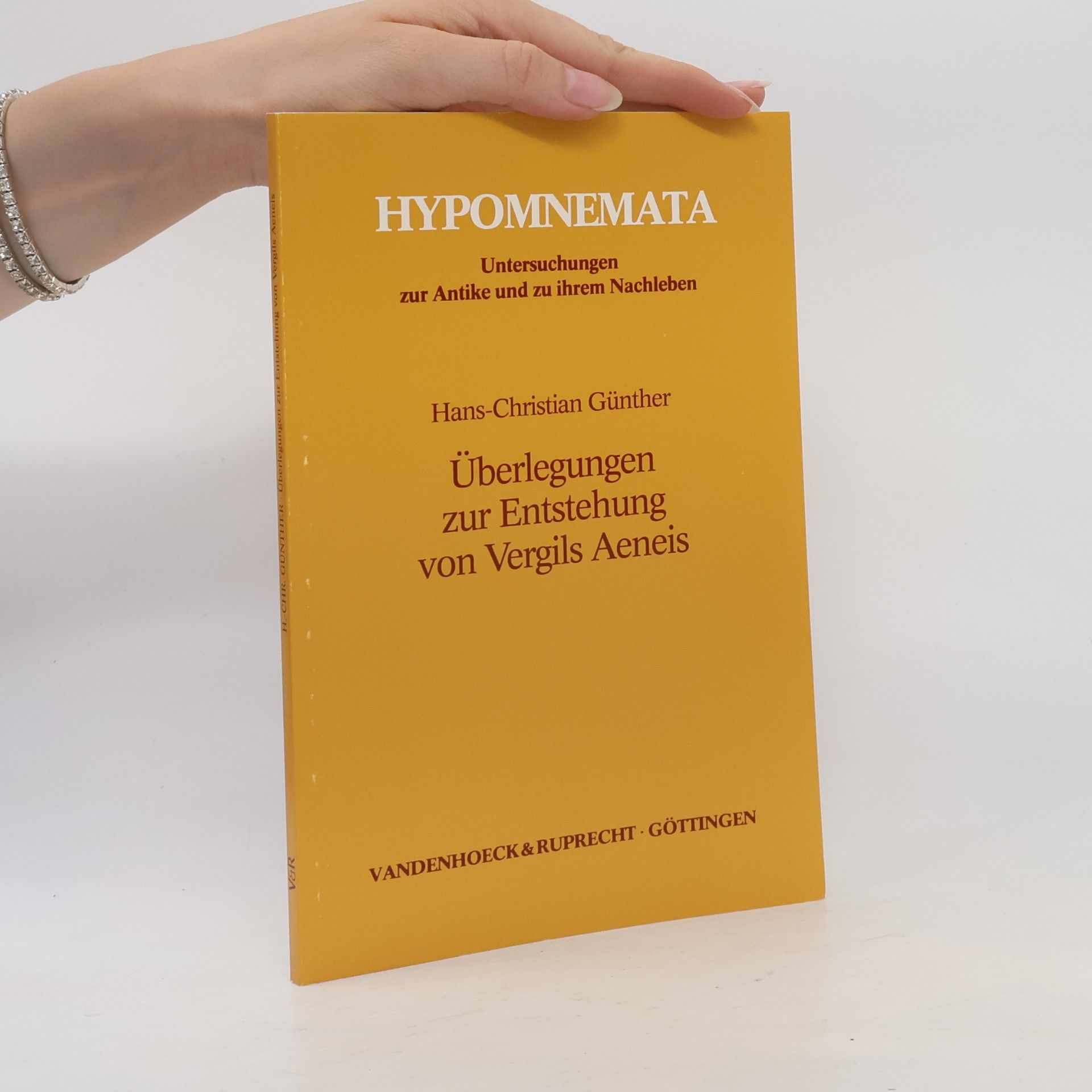 Hypomnemata: Untersuchungen zur Antike und zu ihrem Nachleben: Überlegungen zur Entstehung von Vergils Aeneis