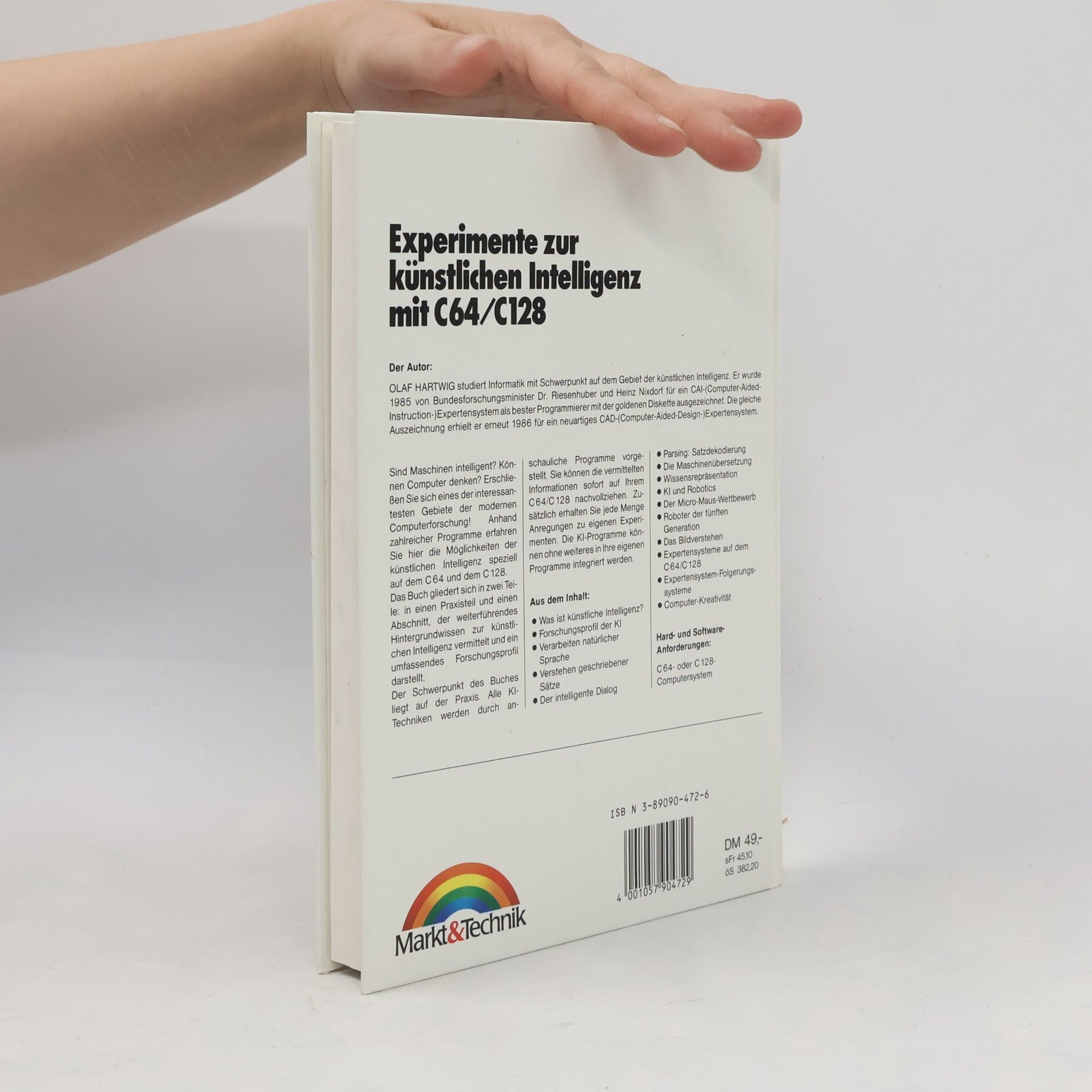 Olaf Hartwig Experimente zur künstlichen Intelligenz mit C 64, C 128