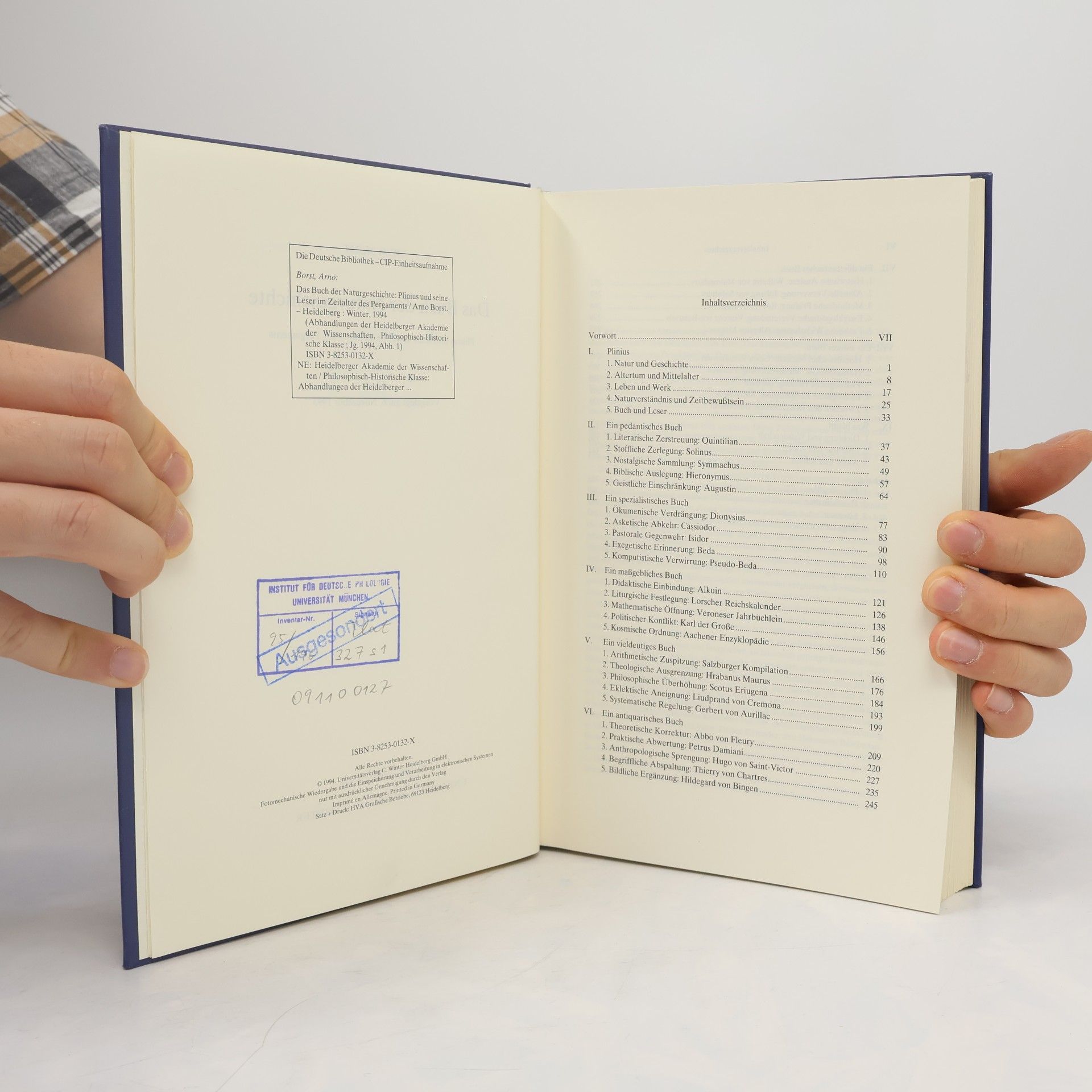 Arno Borst Das Buch der Naturgeschichte