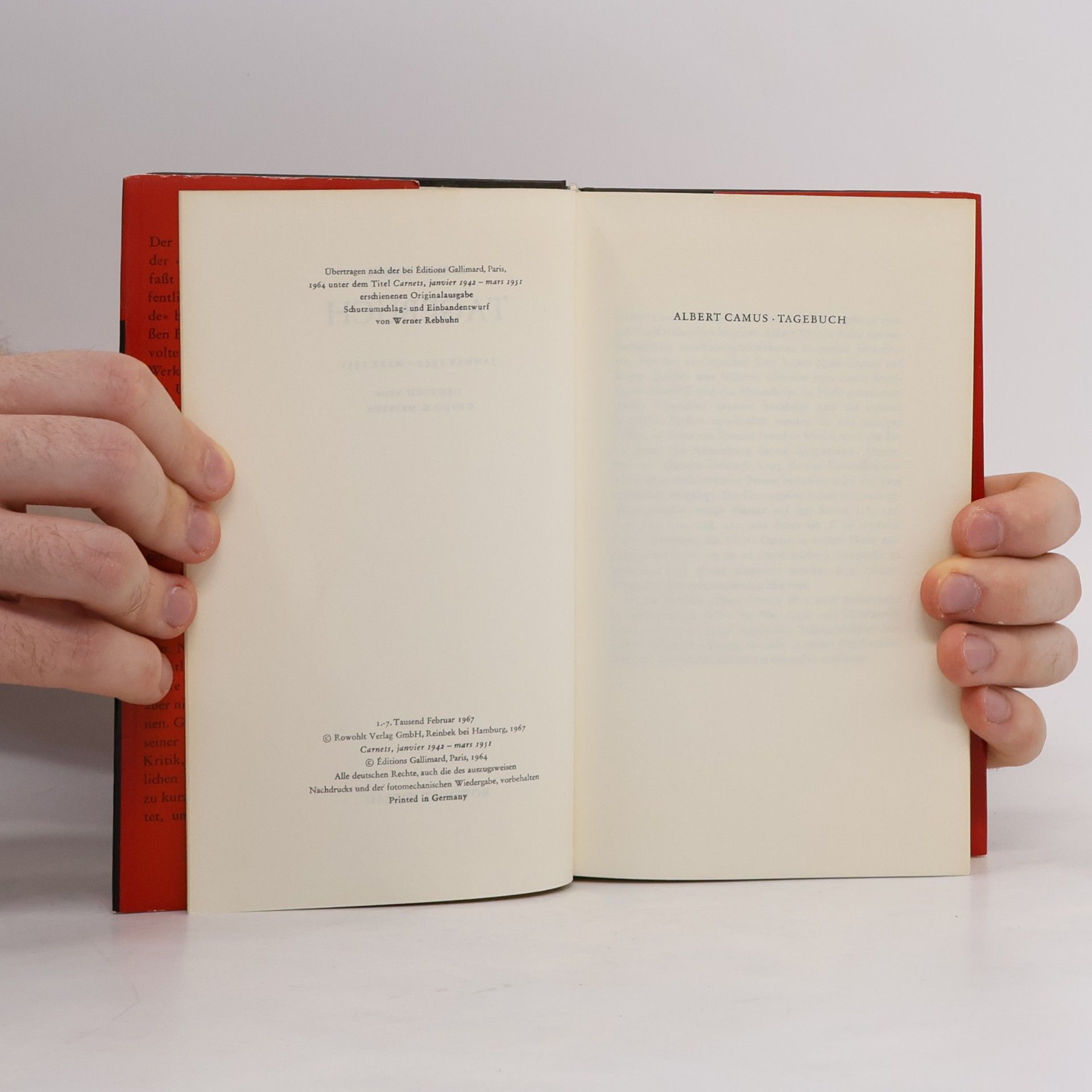Albert Camus Tagebuch