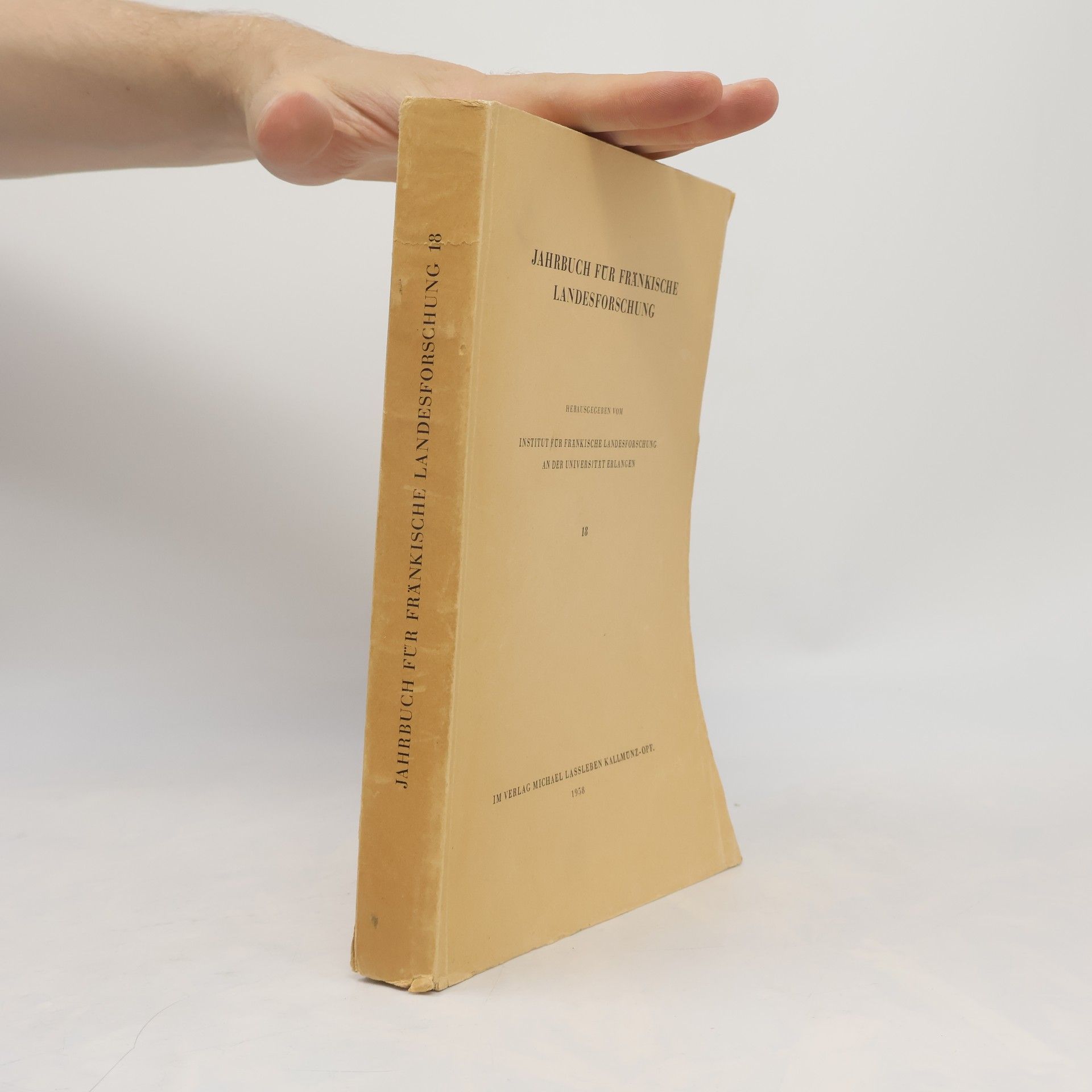 Autores varios Jahrbuch für fränkische Landesforschung 18.