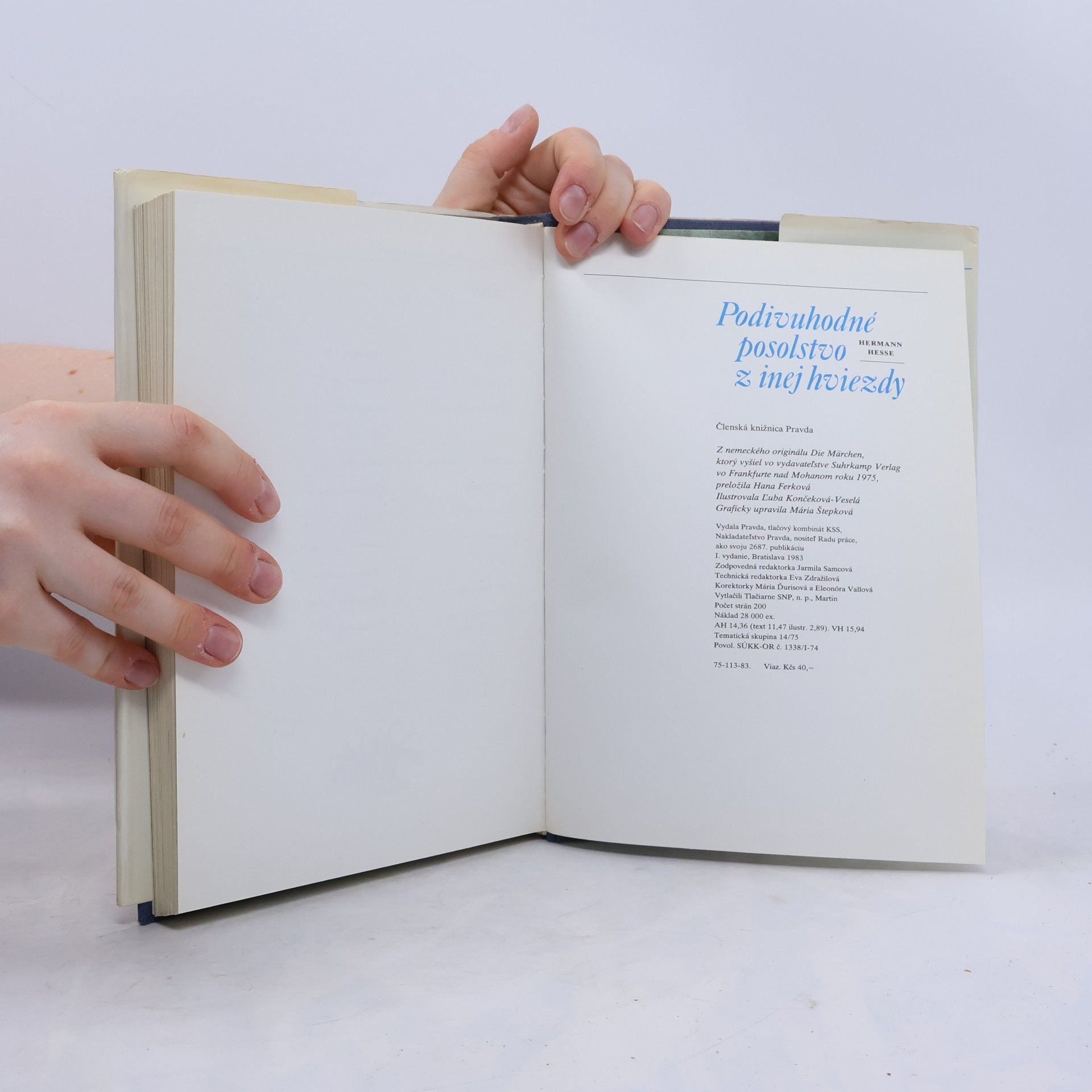 Hermann Hesse Podivuhodné posolstvo z inej hviezdy