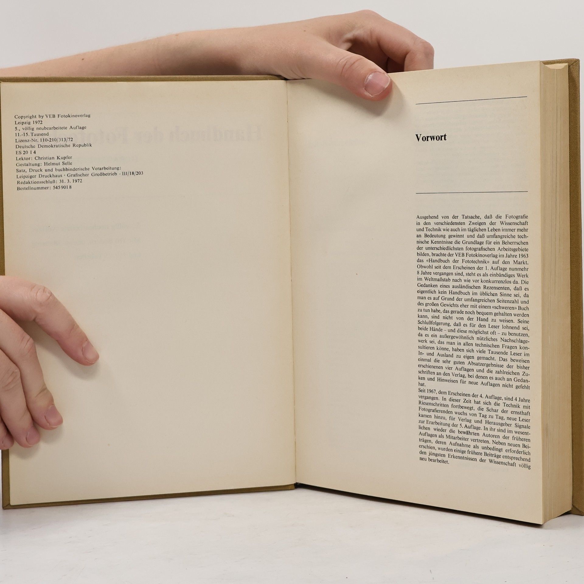 Gerhard Teicher Handbuch der Fototechnik