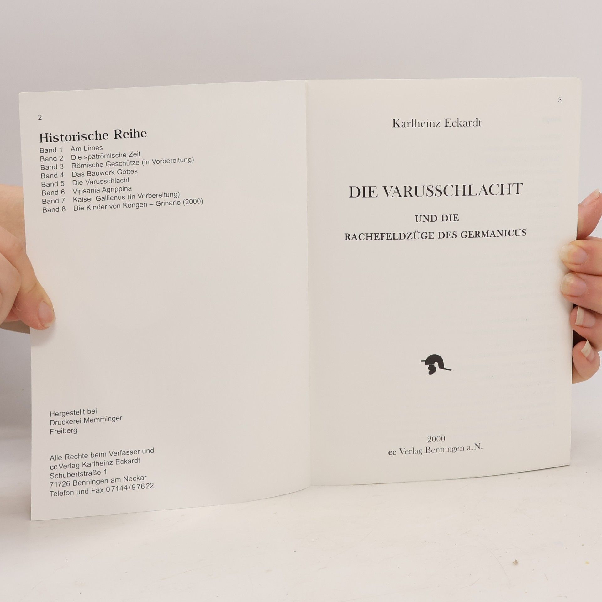 Karlheinz Eckardt Die Varusschlacht