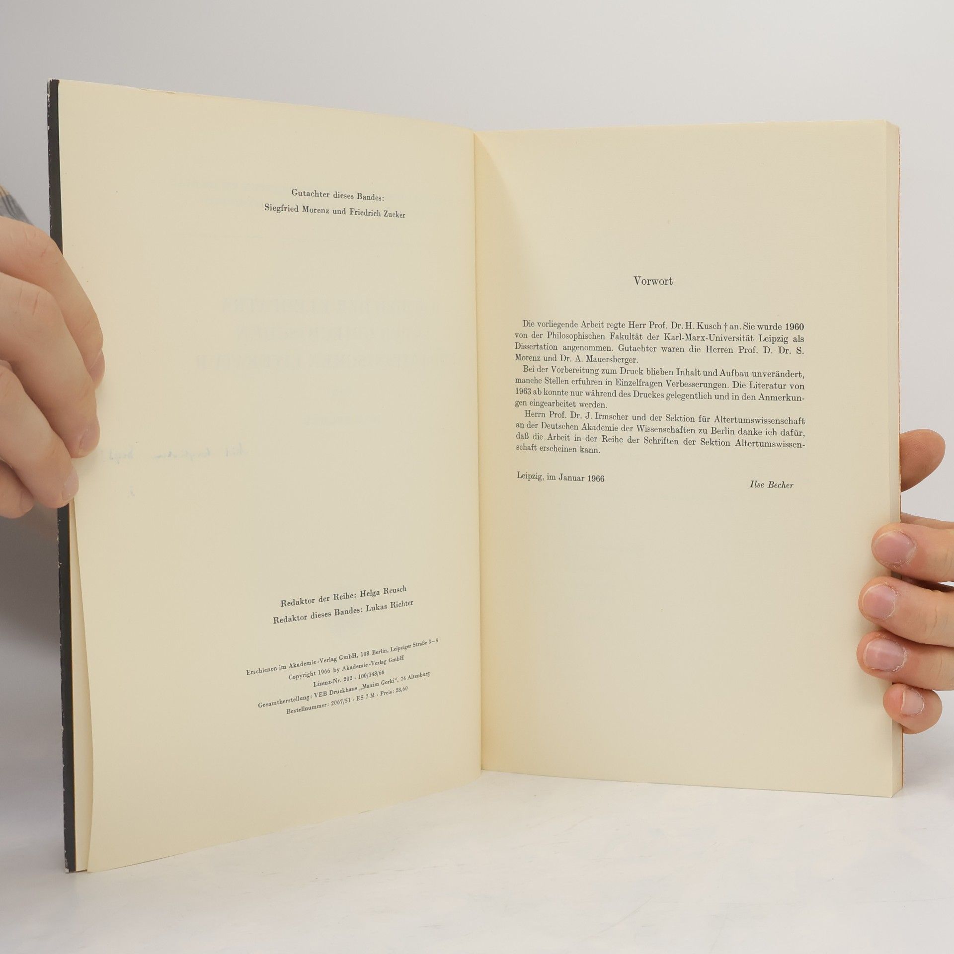 Ilse Becher Das Bild der Kleopatra in der griechischen und lateinischen Literatur