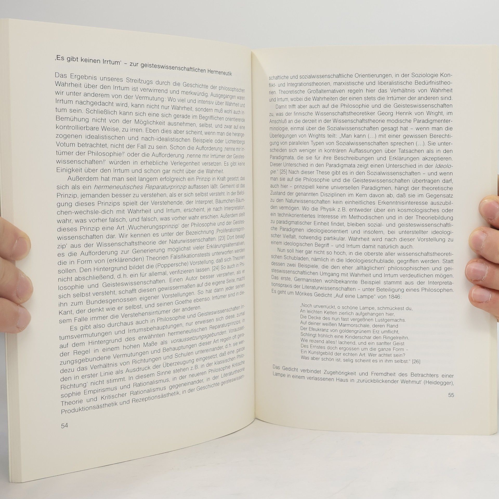 Gottfried Bombach Irrtümer in der Wissenschaft