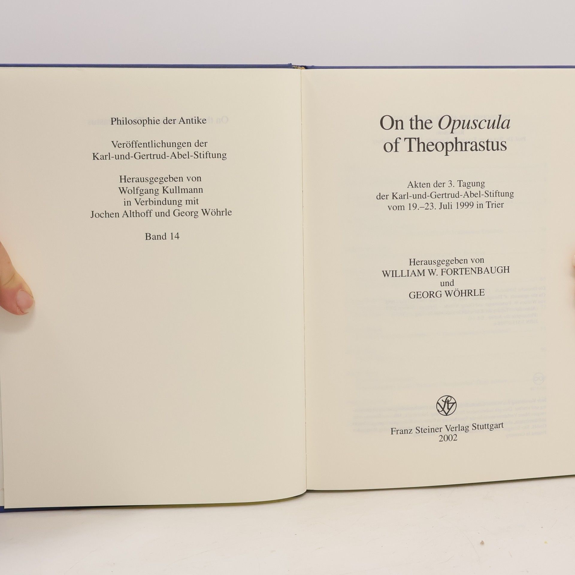 Various authors On the opuscula of Theophrastus