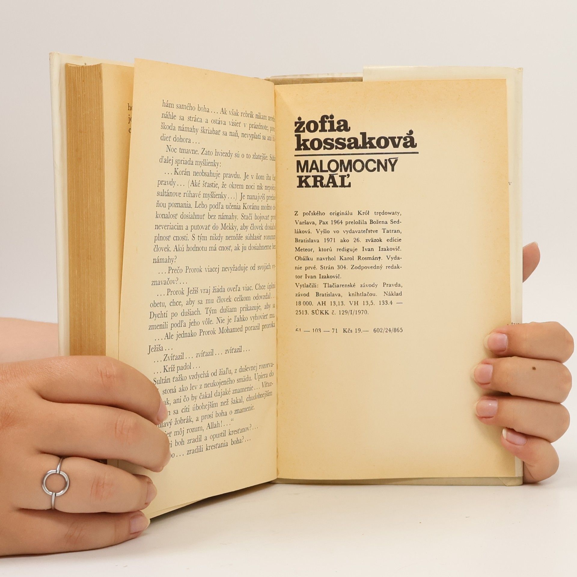 Zofia Kossaková-Szczucká Malomocný kráľ