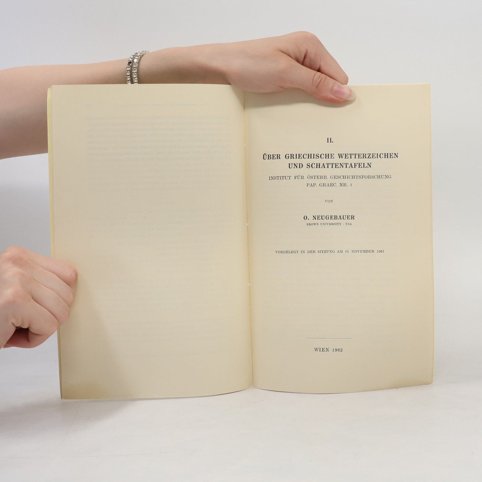 Hans Gerstinger Astronomische Papyri aus Wiener Sammlungen