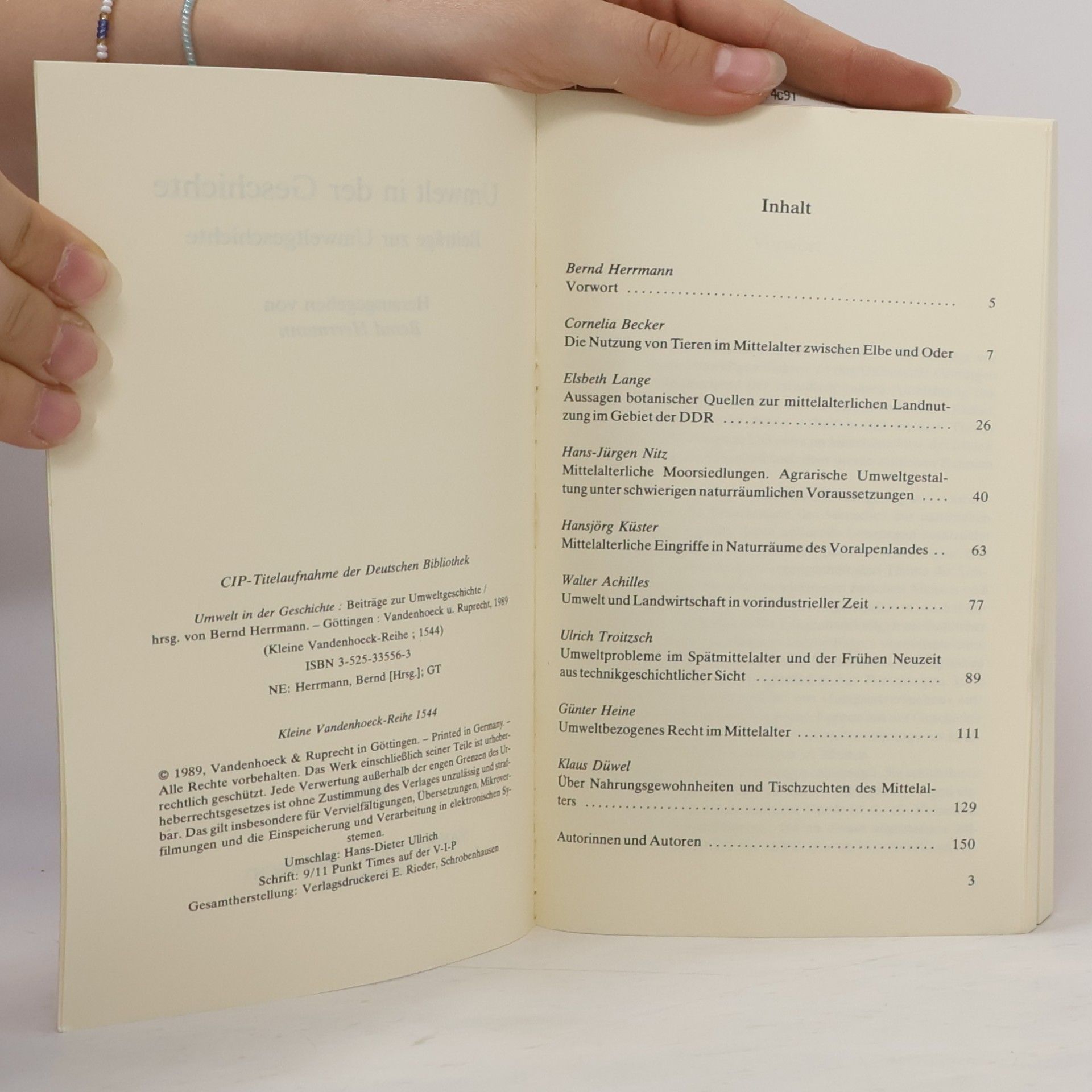 Bernd Herrmann Umwelt in der Geschichte