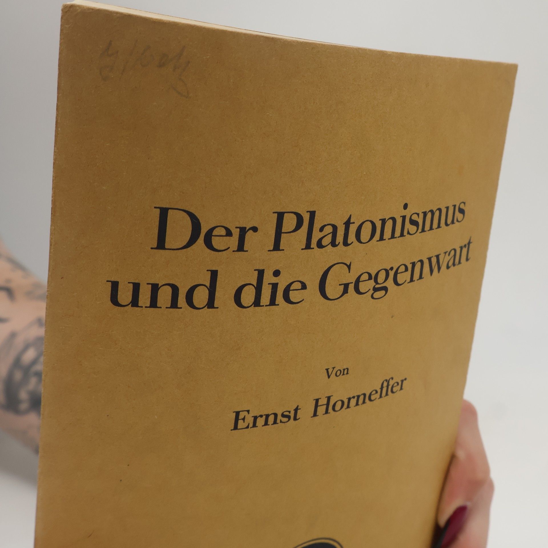 Ernst Horneffer Der Platonismus und die Gegenwart