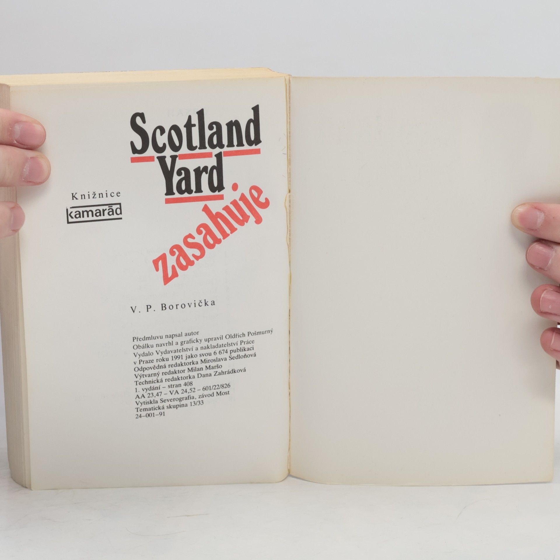 Václav Pavel Borovička Scotland Yard zasahuje